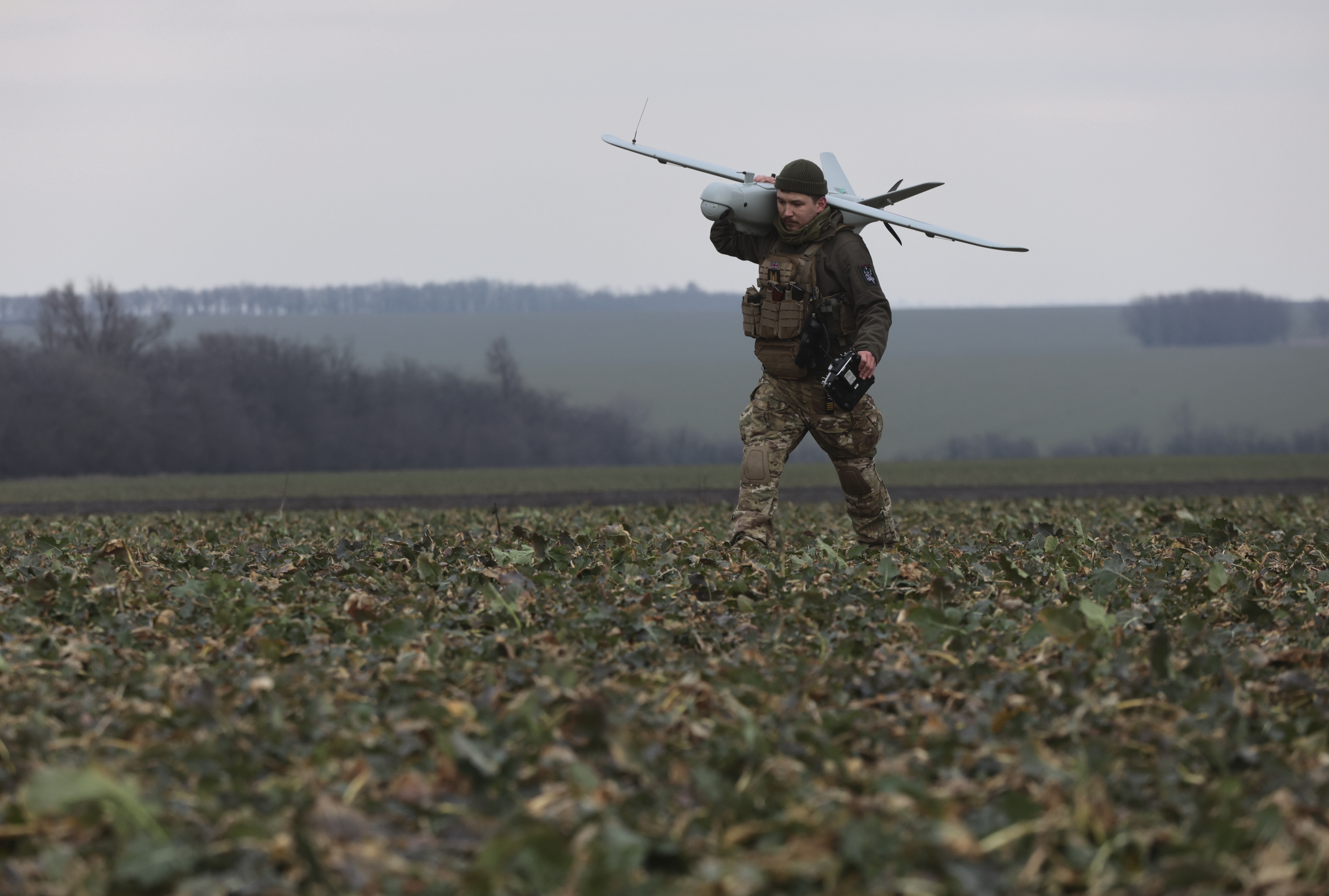 Ukraine's Territorial Defense Brigade operates drones near Zaporizhzhia frontline