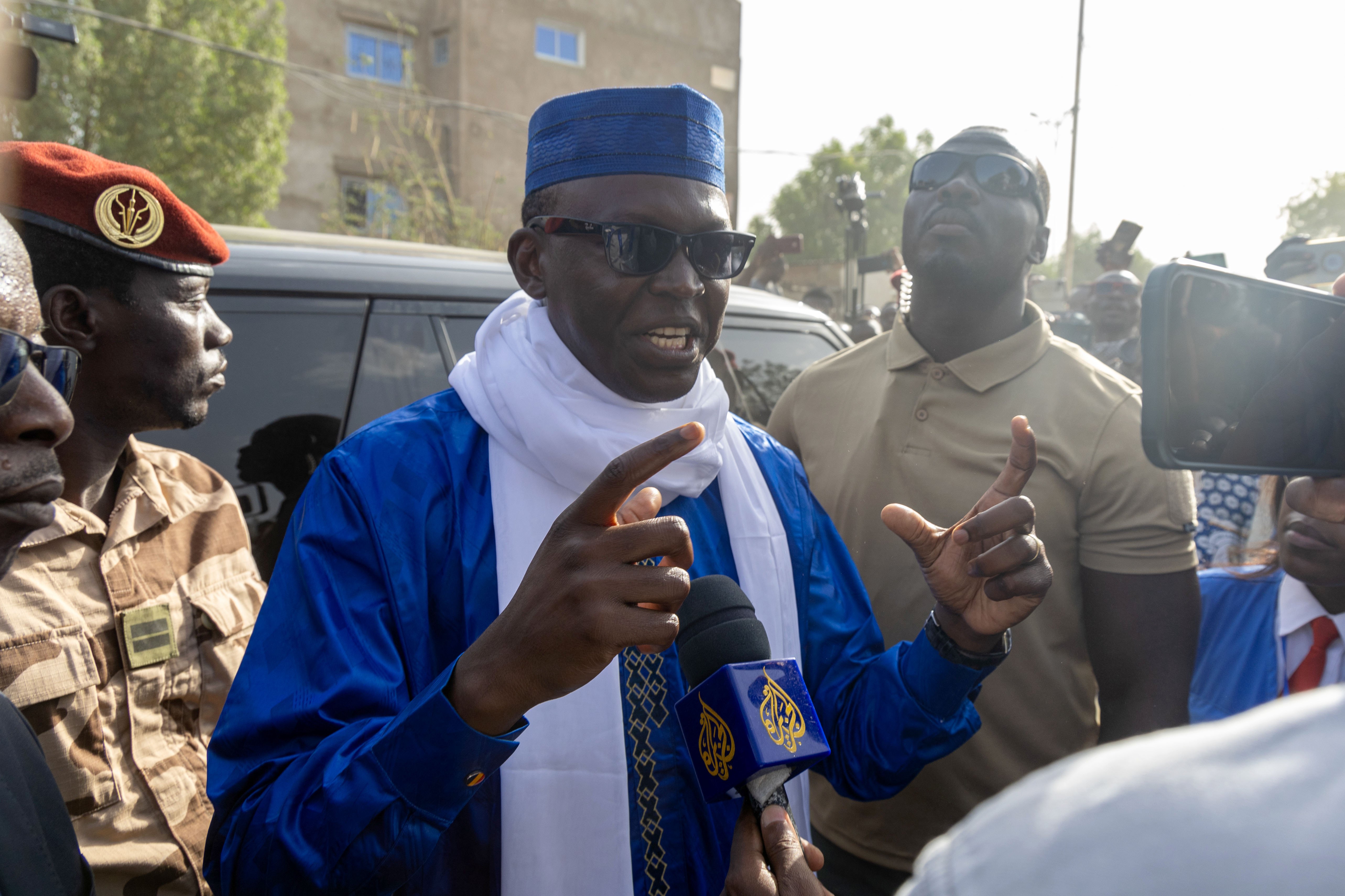 Chadian PM and presidential candidate Succes Masra votes in Presidential elections