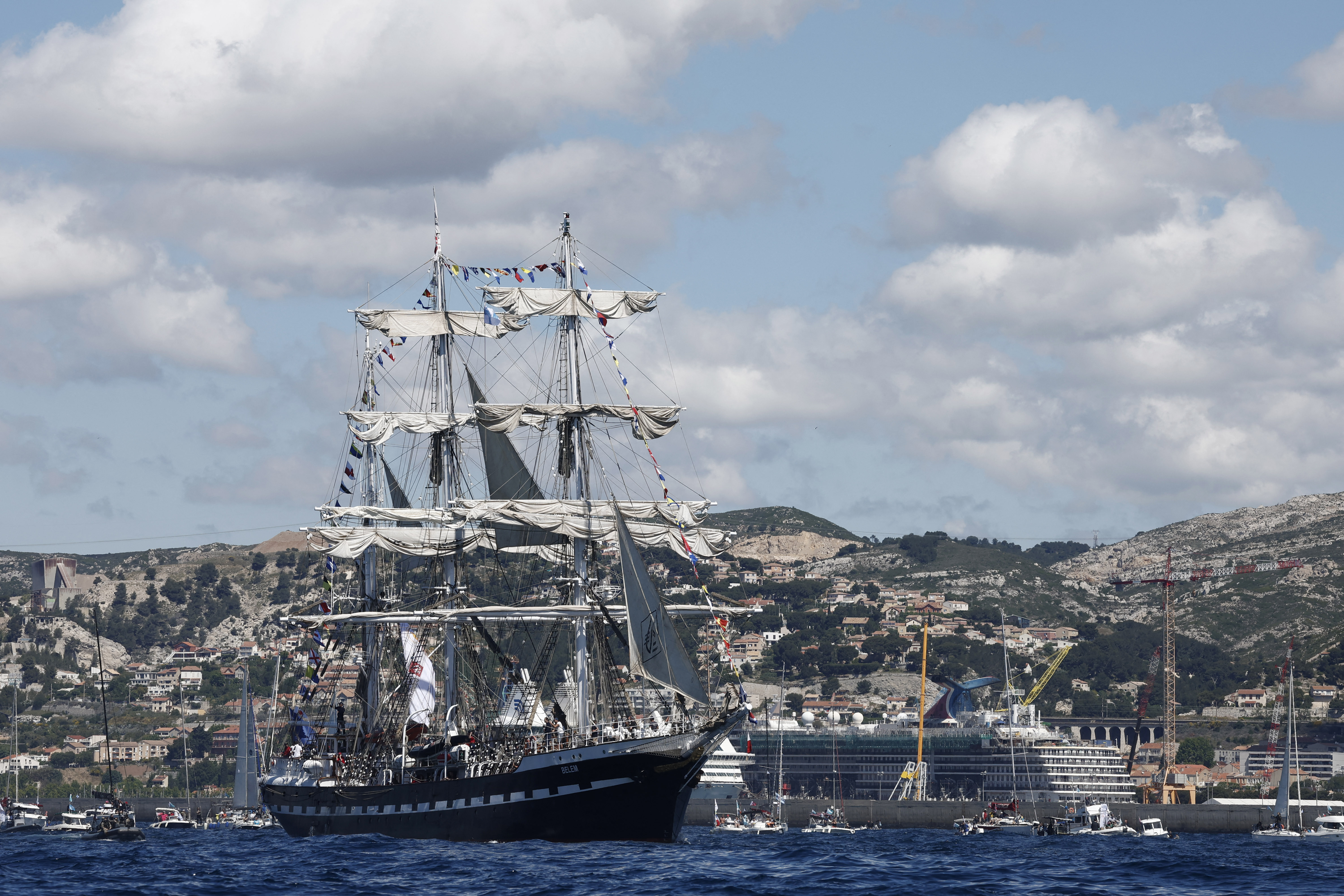 Arrival of the Olympic Flame in Marseille