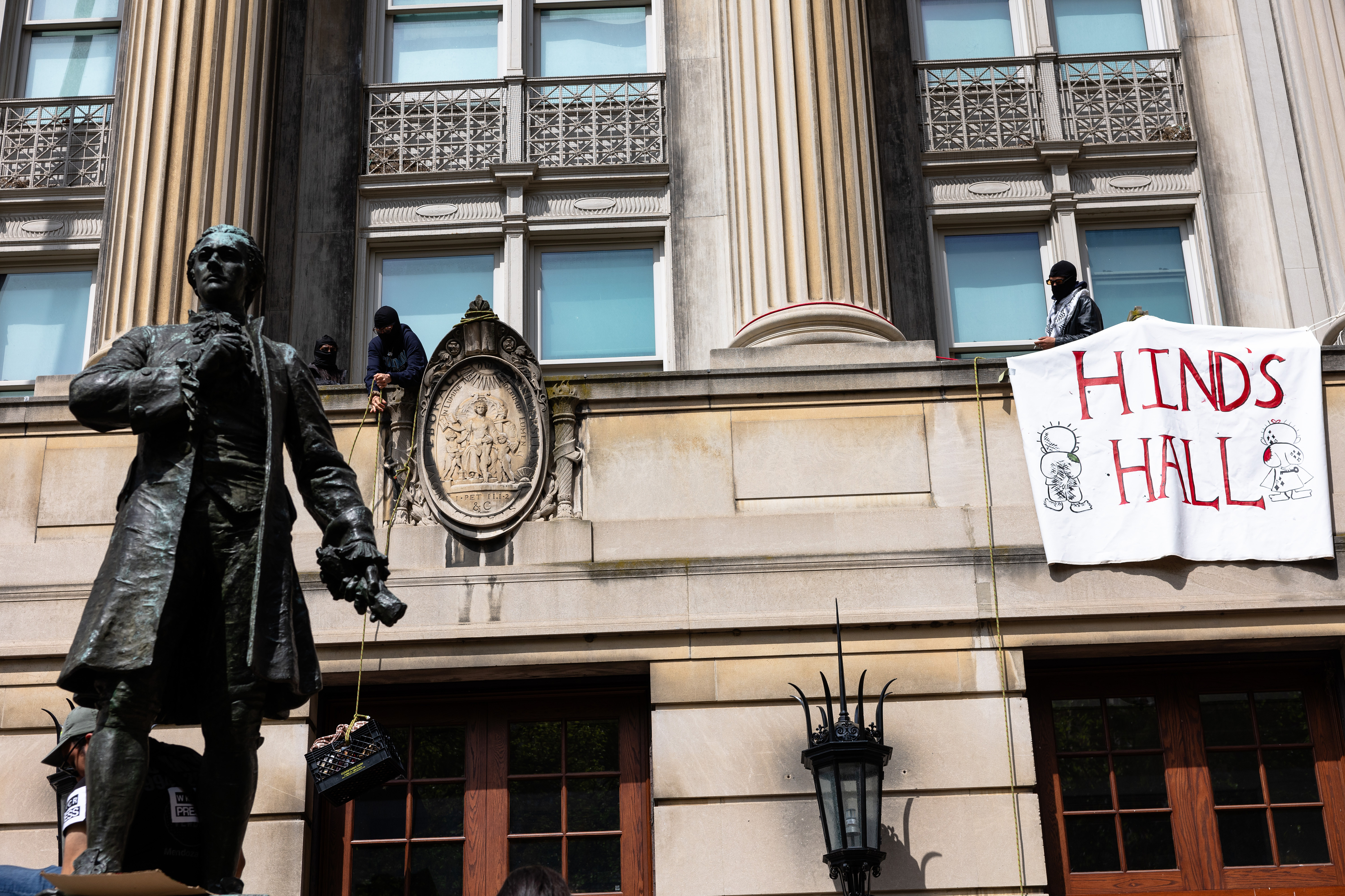 Student Protesters Occupy Hamilton Hall After Columbia Began Suspensions