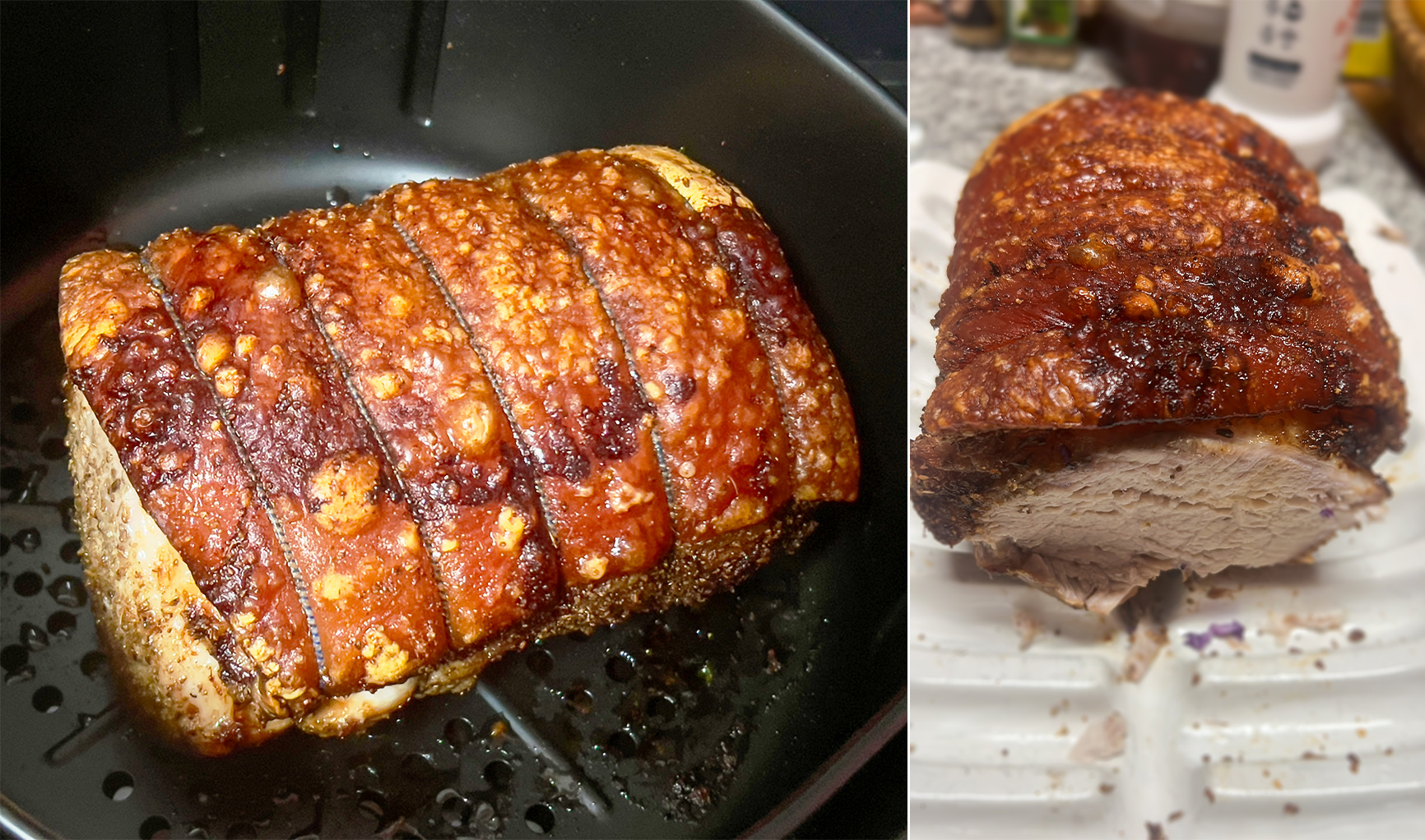 #3: Crackling good roast pork sirloin in your air fryer
