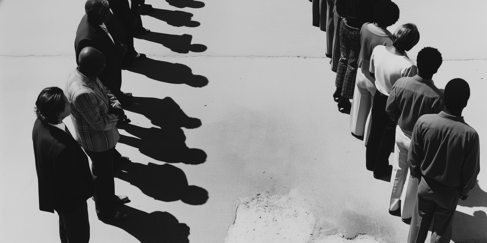 Poll pause — a man walks into a queue… and starts having second thoughts