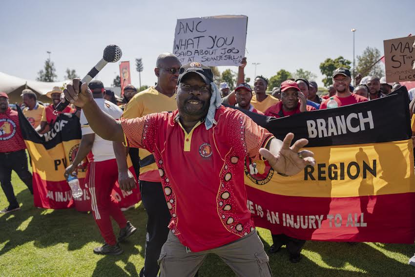NUM mineworkers disrupt Cosatu May Day rally over ongoing retrenchments