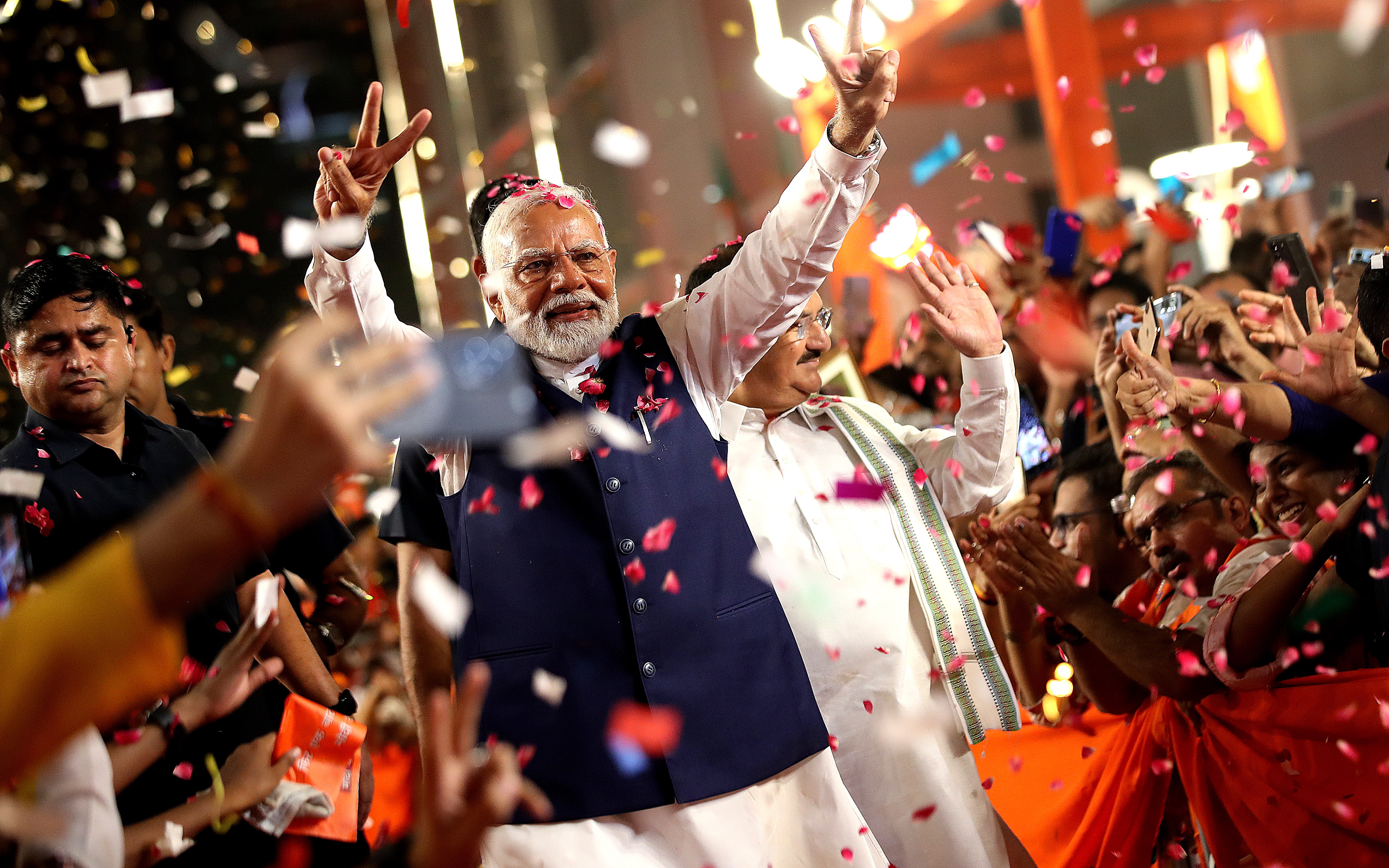 Prime Minister Modi claims victory in India elections