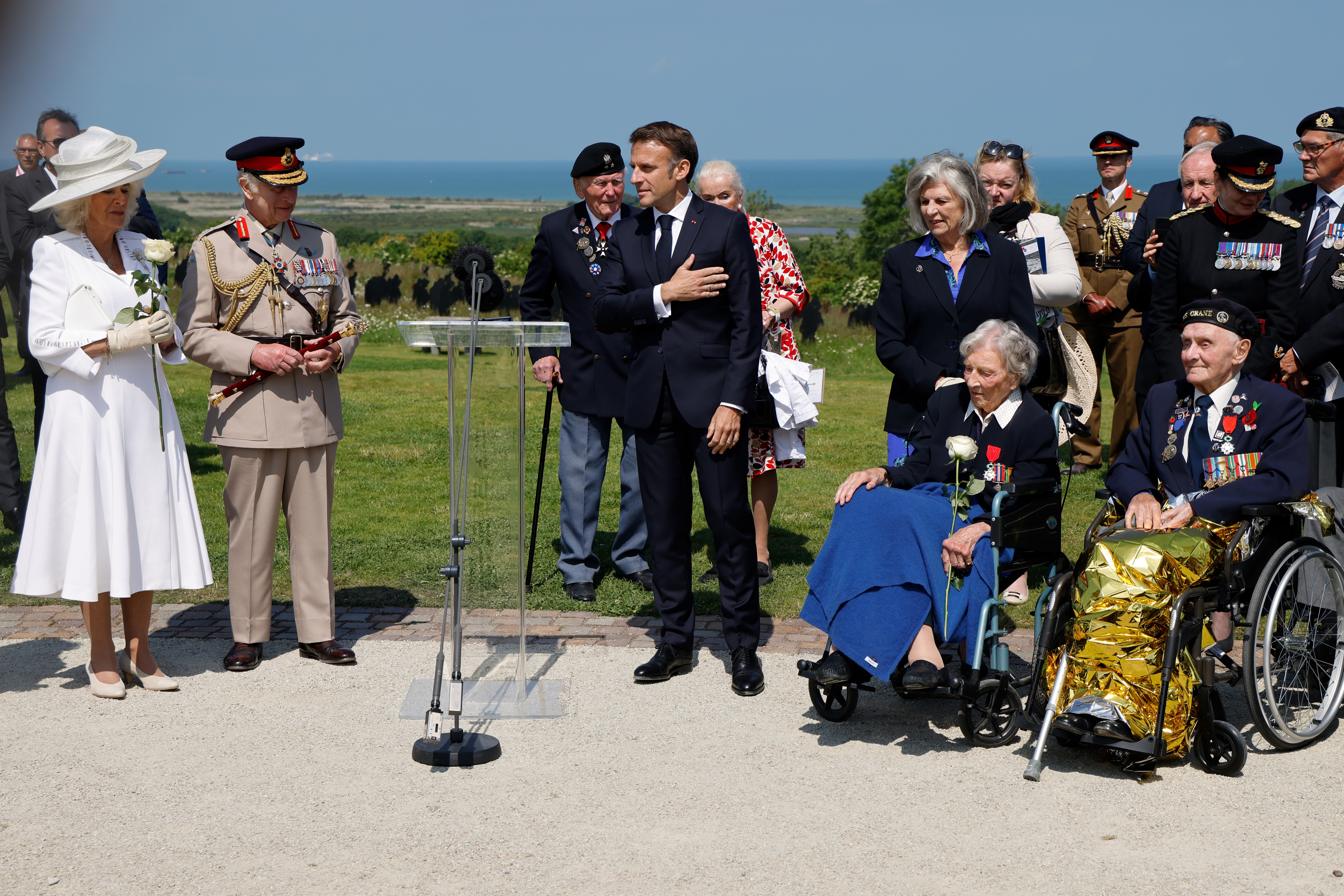 British commemorative ceremony for 80th anniversary of D-Day at Ver-sur-Mer