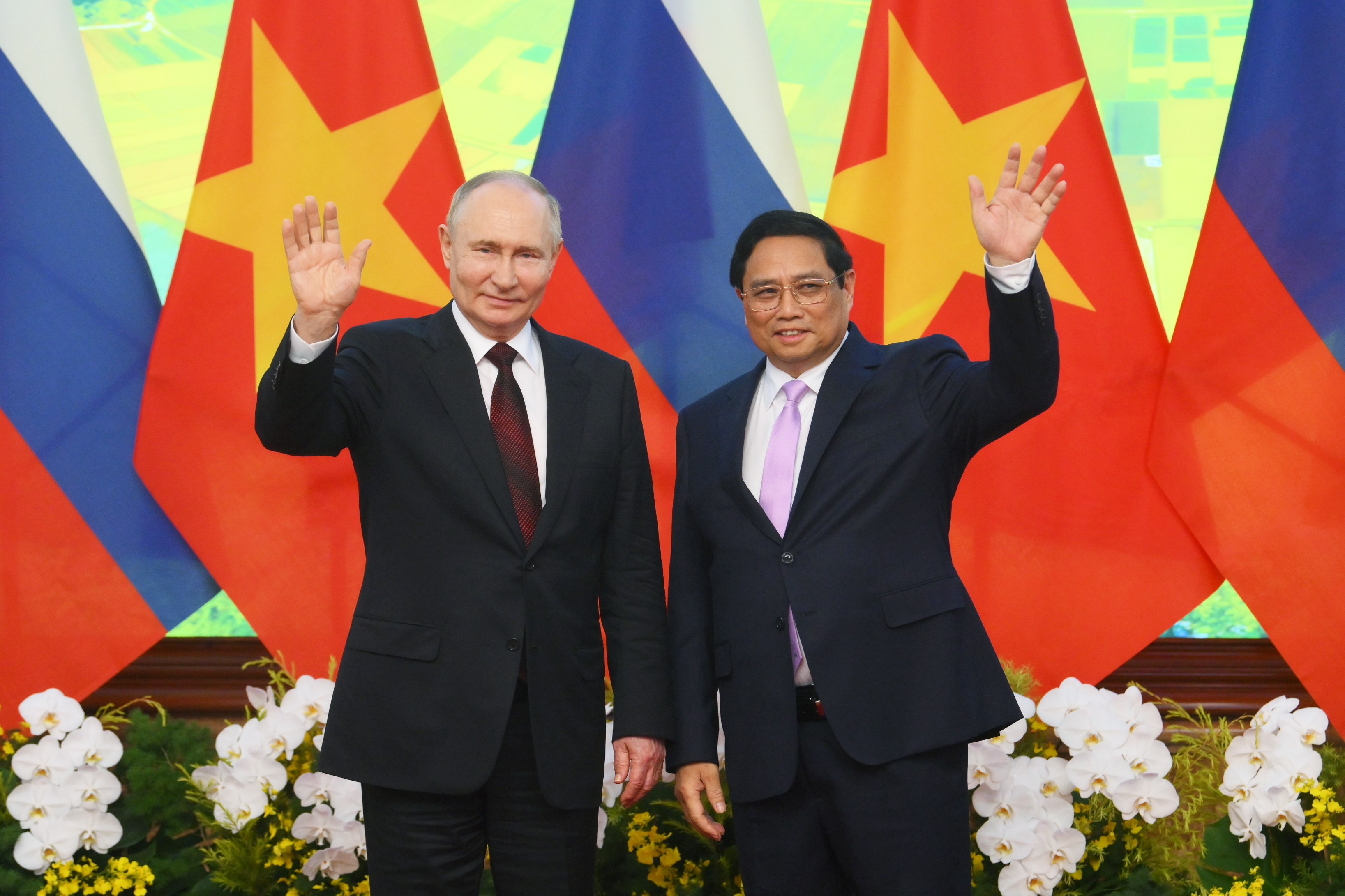 Russian President Putin meets Vietnamese Prime Minister Pham Minh Chinh in Hanoi