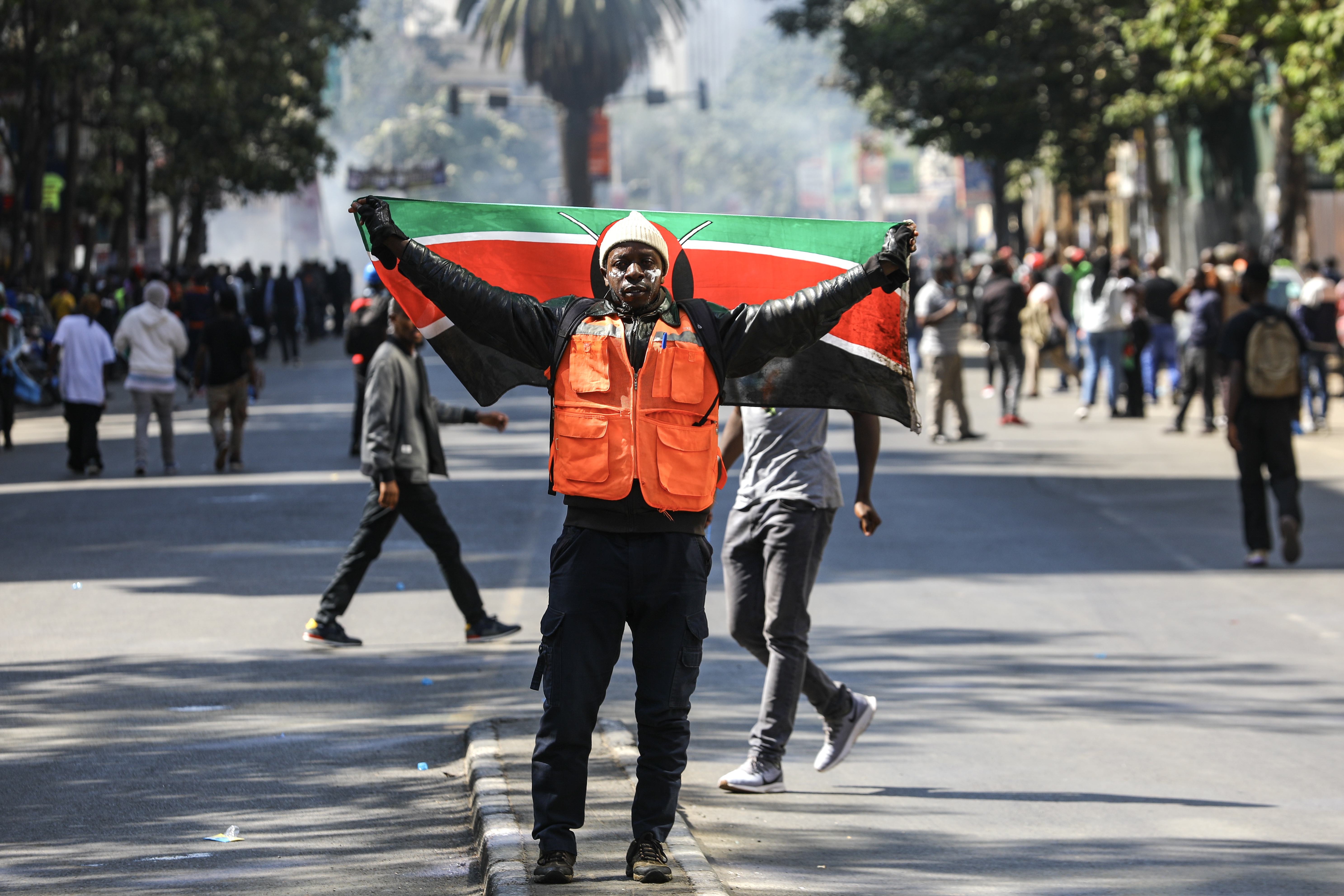Police fire teargas at protesters rally against tax hikes in Nairobi