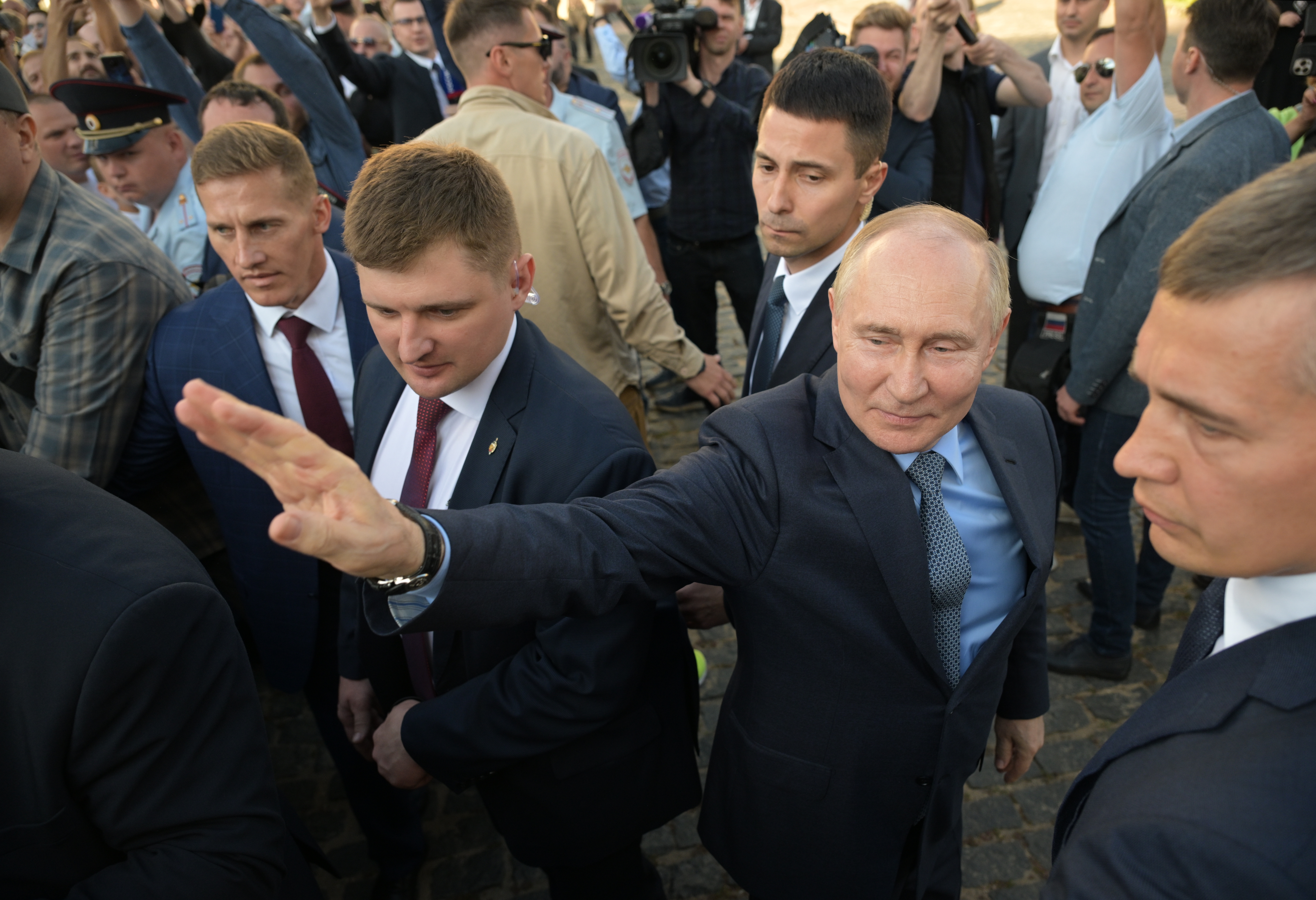 Russian President Putin visits Russian monastery Trinity Lavra of St. Sergius