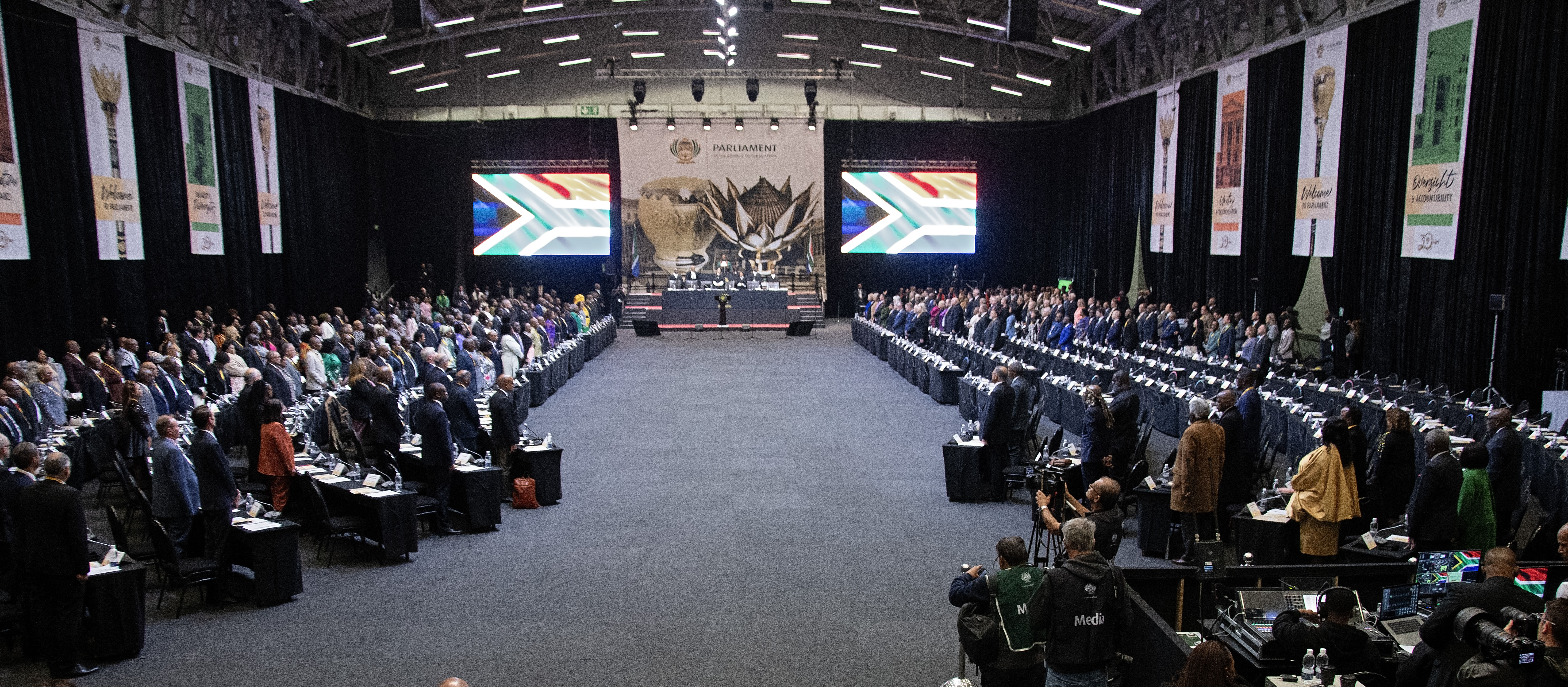 First Sitting Of The National Assembly In Cape Town.