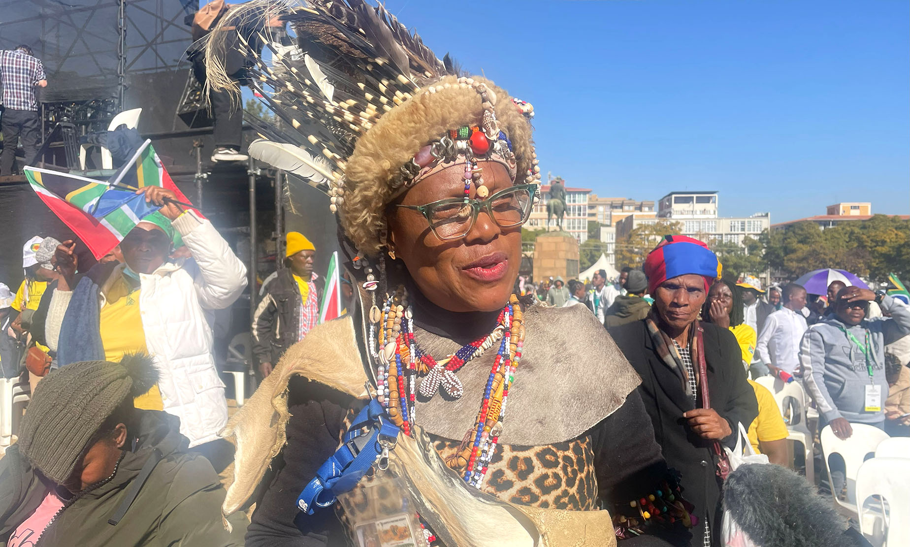 Jubilation as thousands at Union Buildings watch Ramaphosa take oath of office