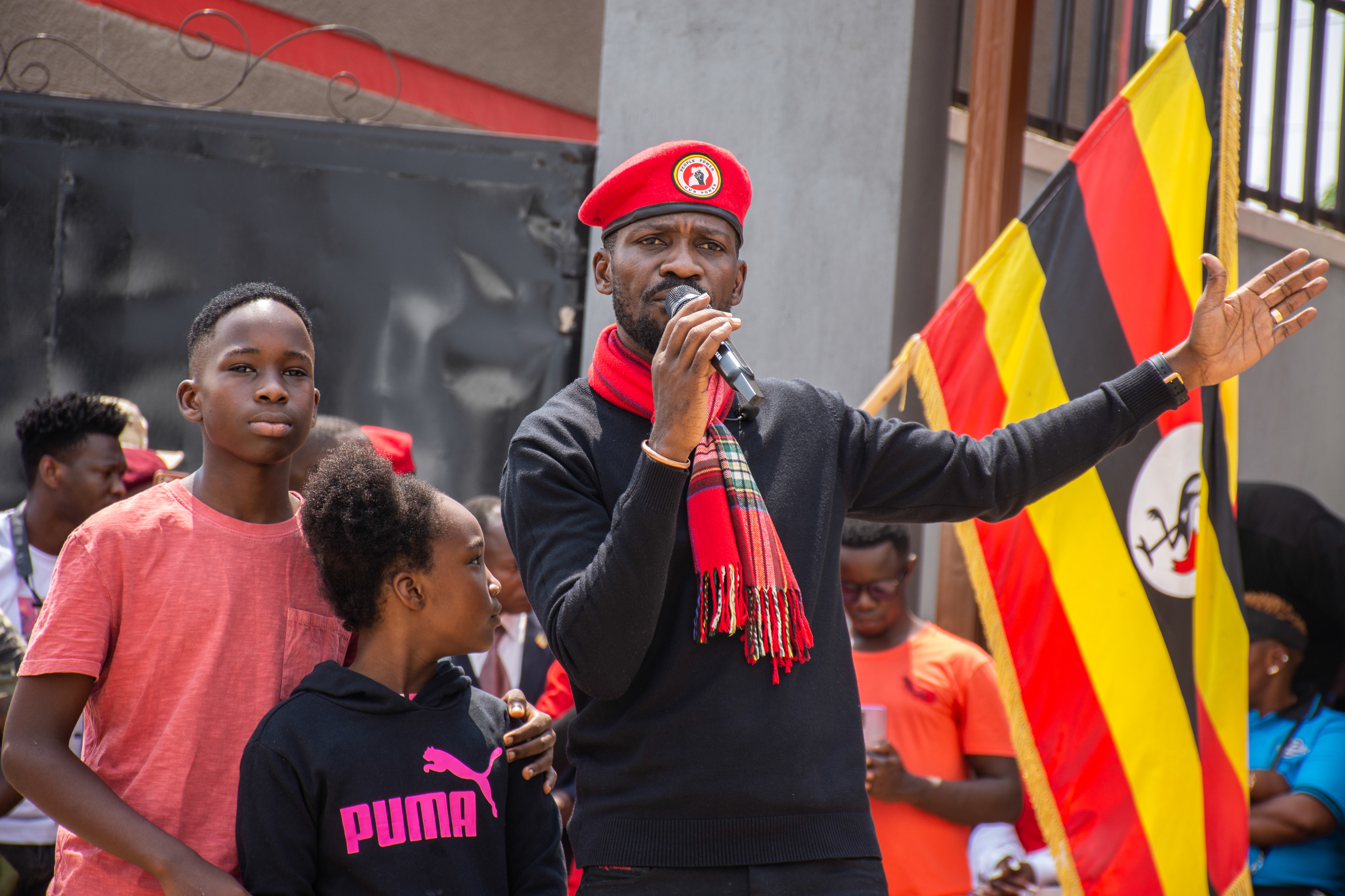 Uganda's Bobi Wine at public screening of his Oscars-nominated documentary