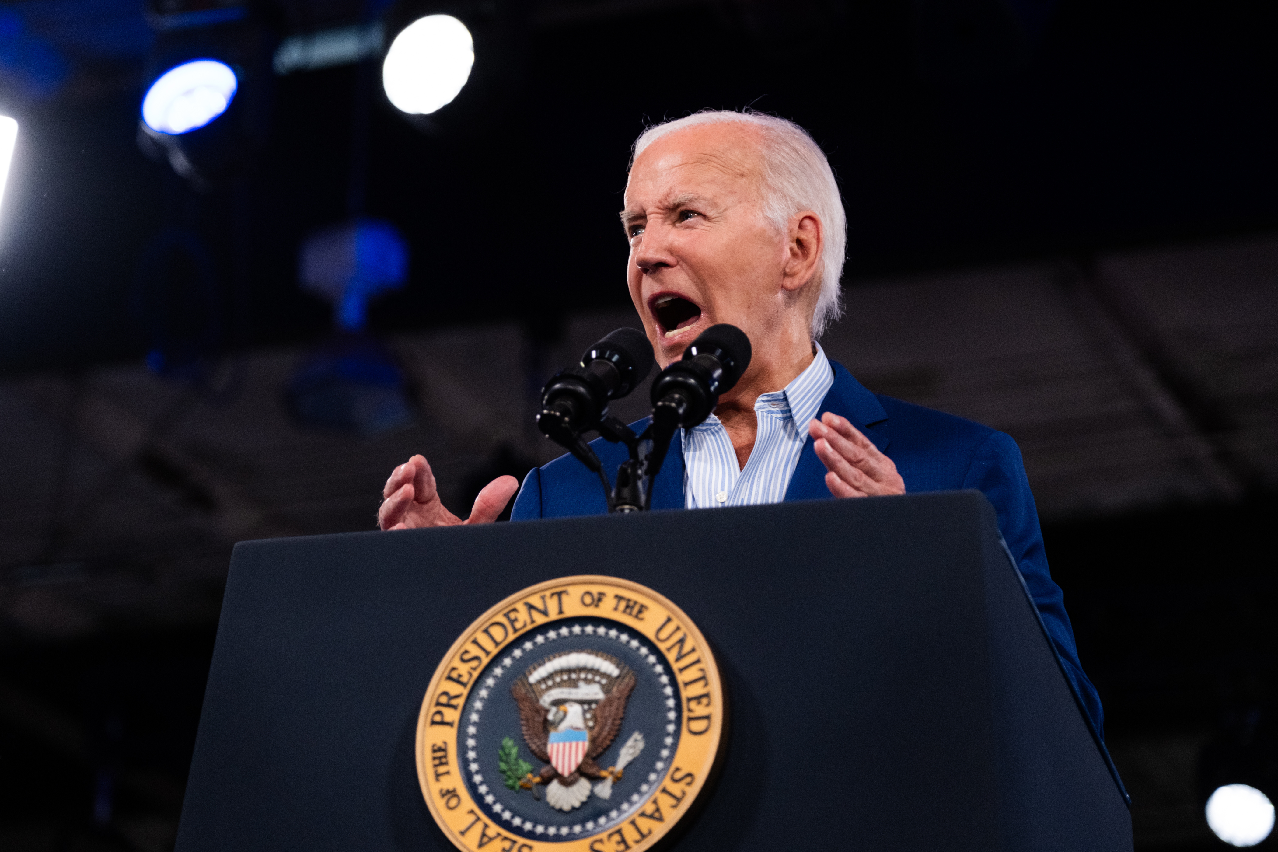 President Biden Campaigns In North Carolina Following First Presidential Debate
