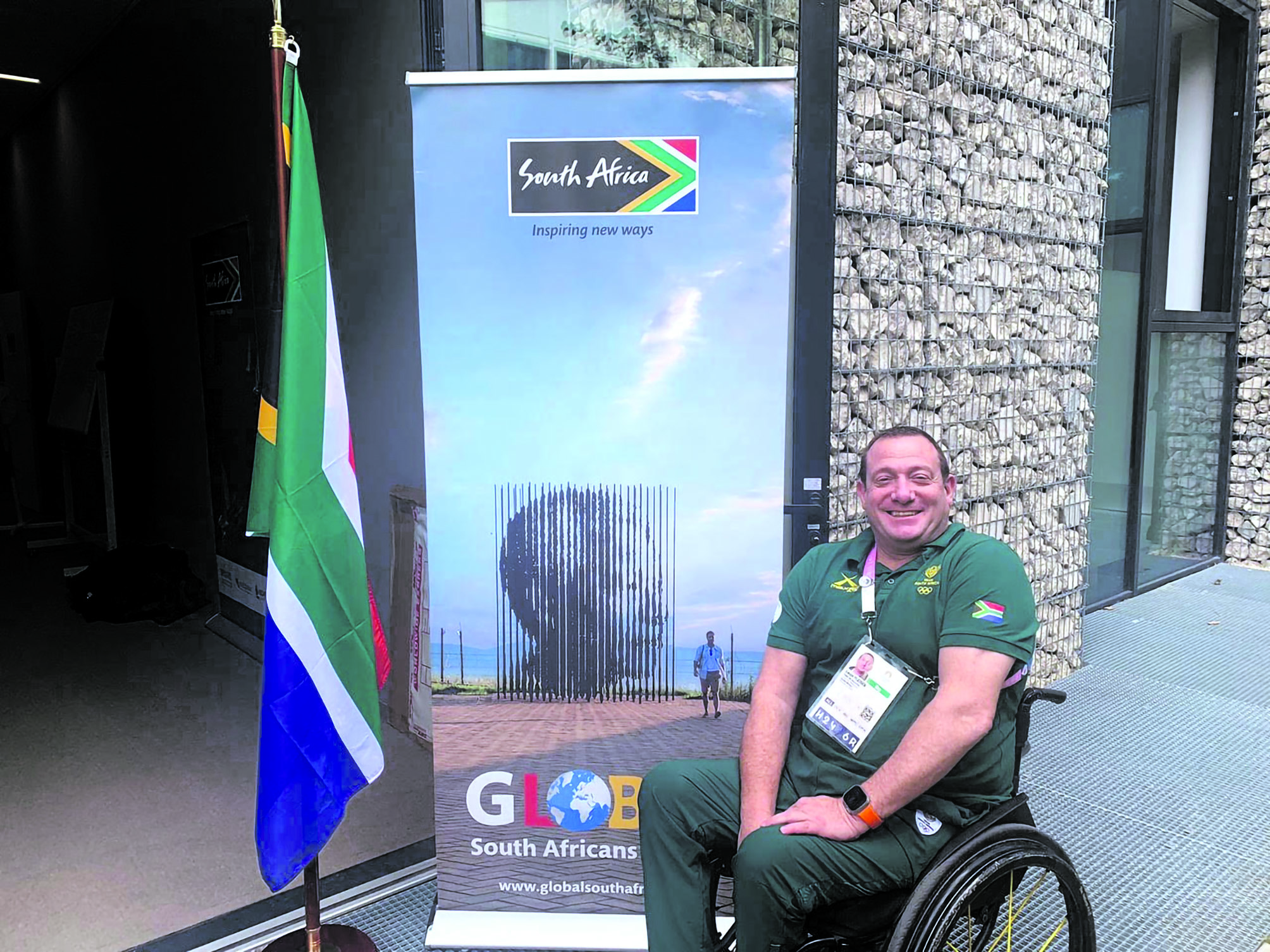 Chef de mission Leon Fleiser is Team SA’s No 1 cheerleader, fixer and jack of all trades