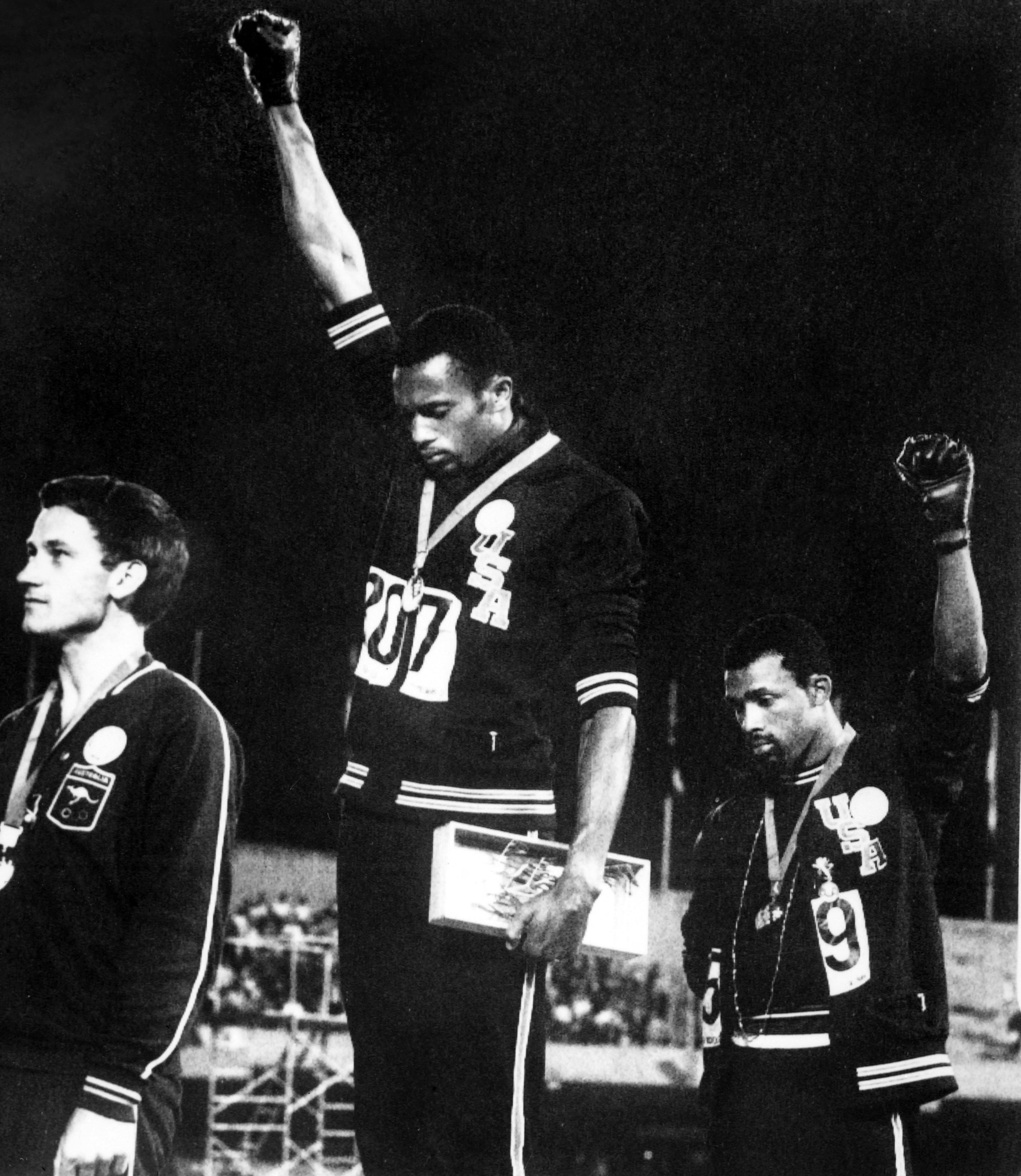 Tommie Smith and John Carlos’s Black Power salute stunned the world at 1968 Games