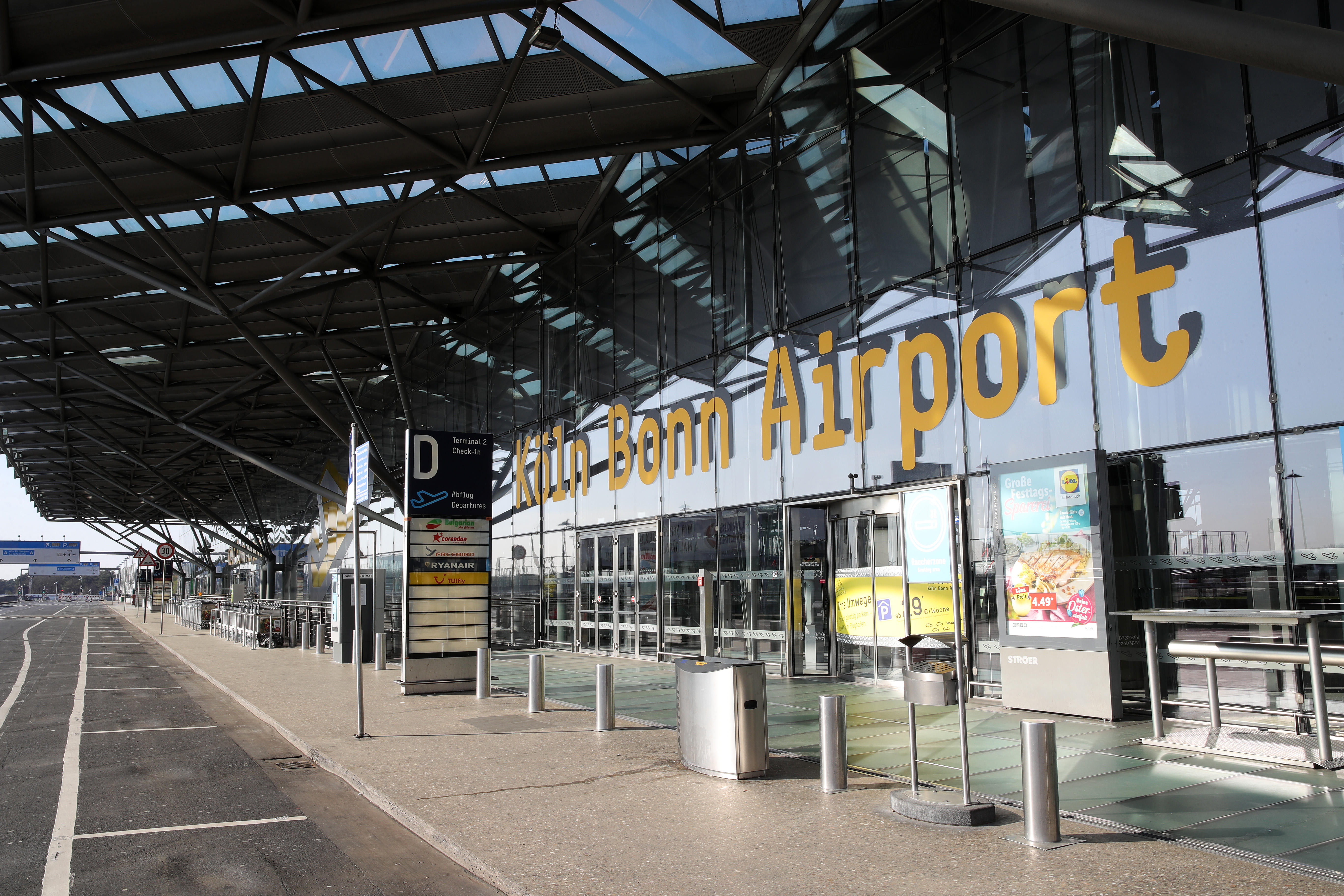 Cologne Airports Sees Dramatic Slowdown Over Coronavirus Impacts On Travel