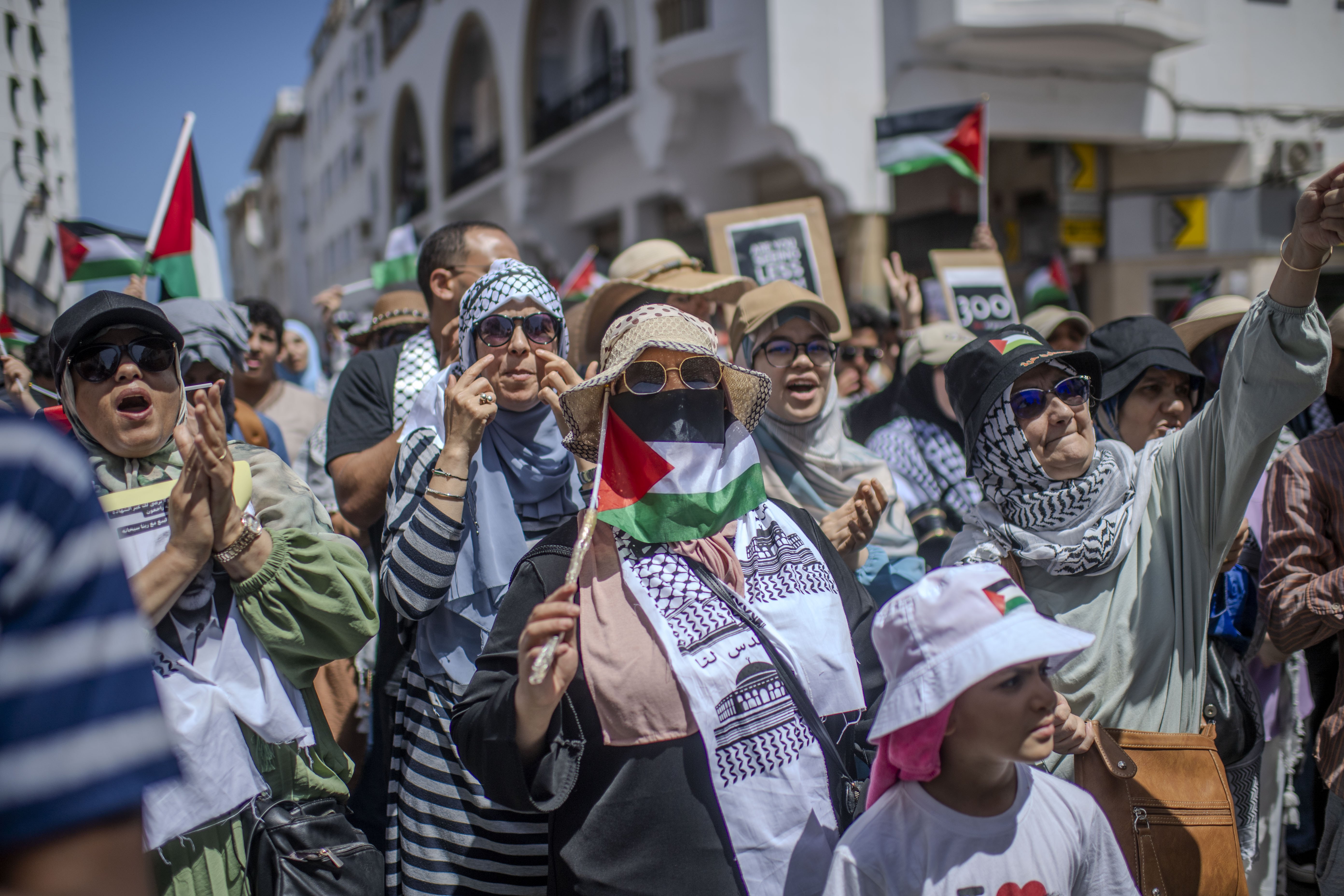 Protest in Morocco following Hamas political leader Haniyeh's killing in Tehran