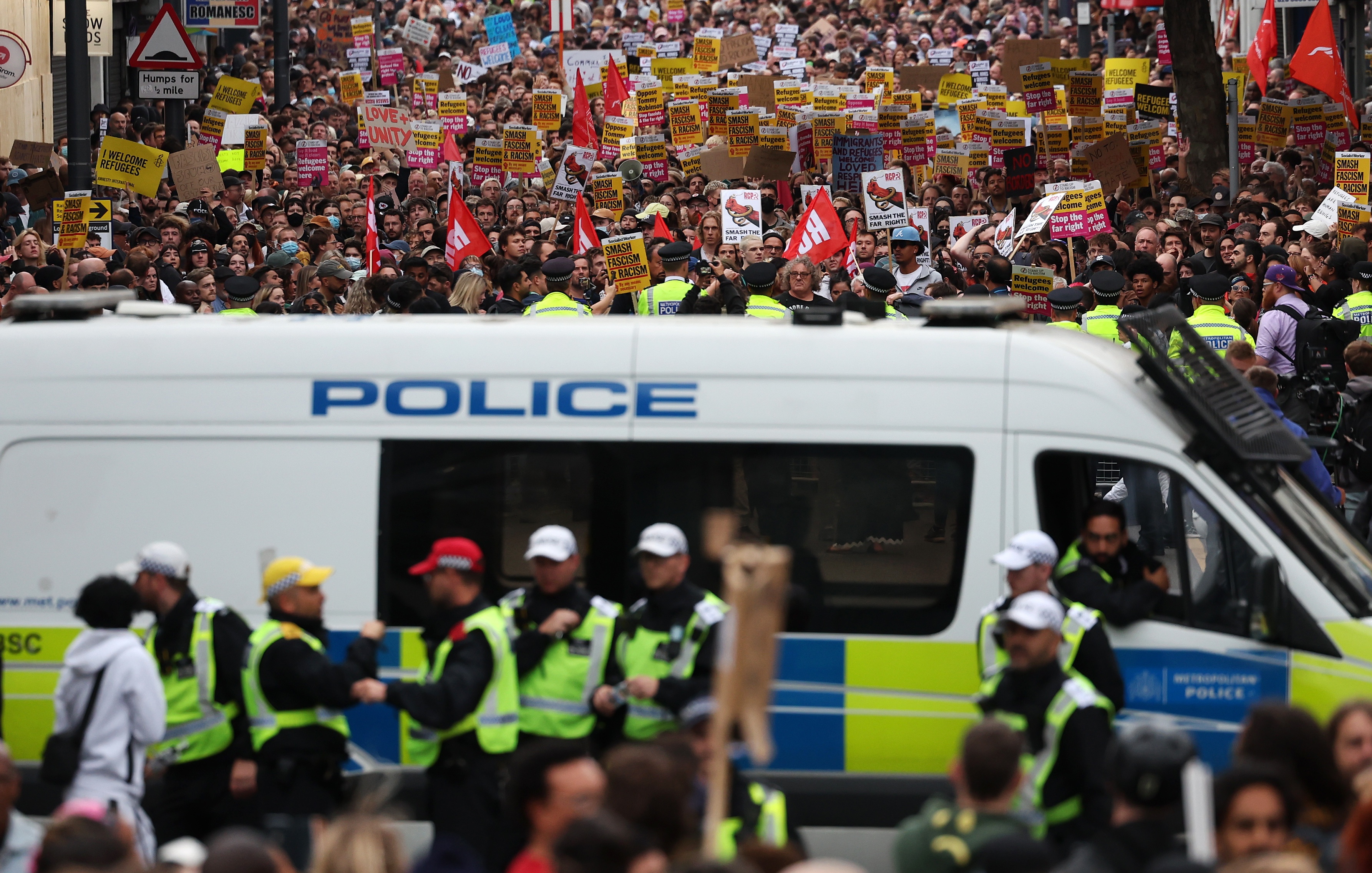 Anti-racism protests sweep Britain after far-right riots