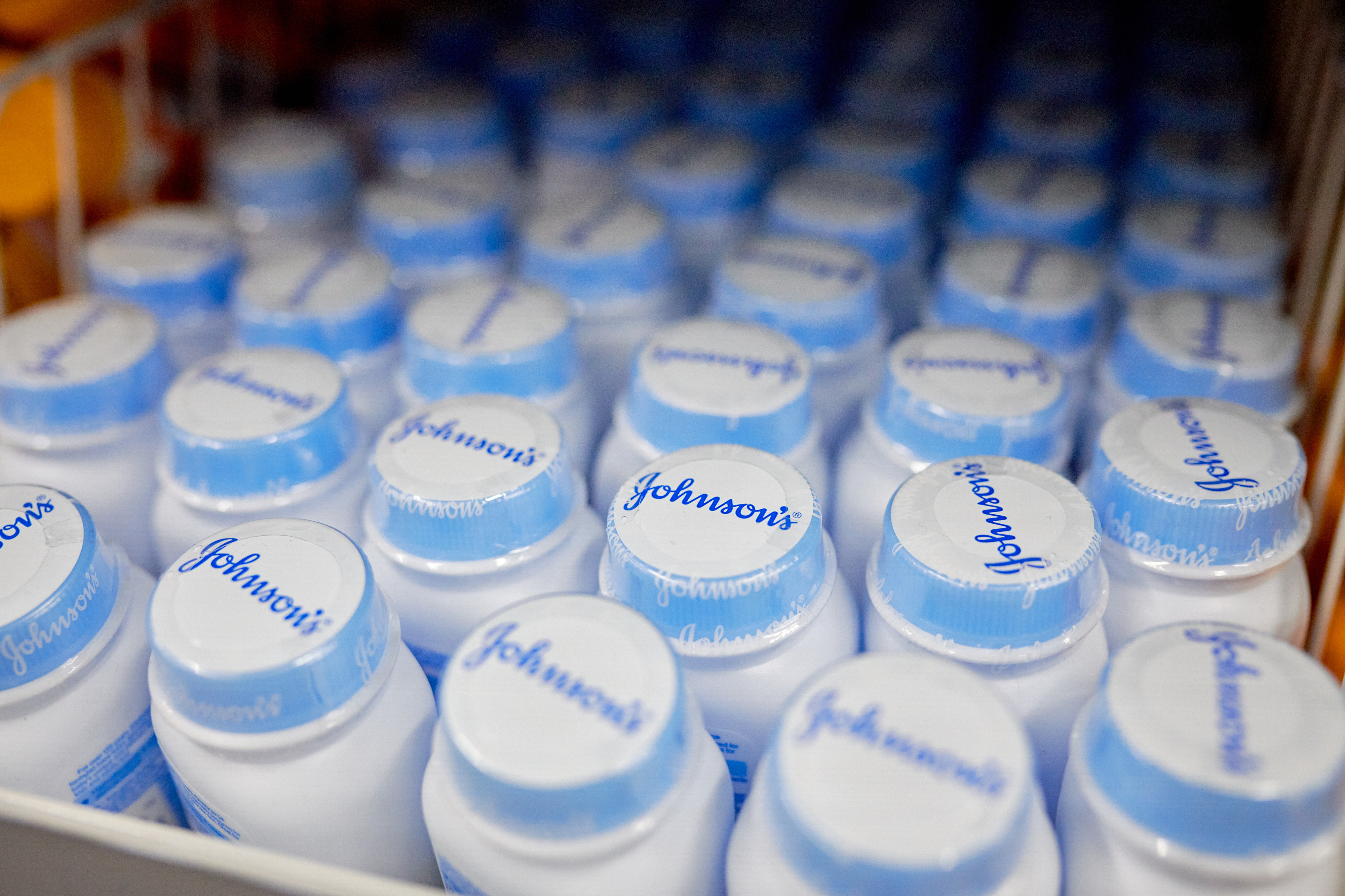 Johnson &amp; Johnson baby powder.