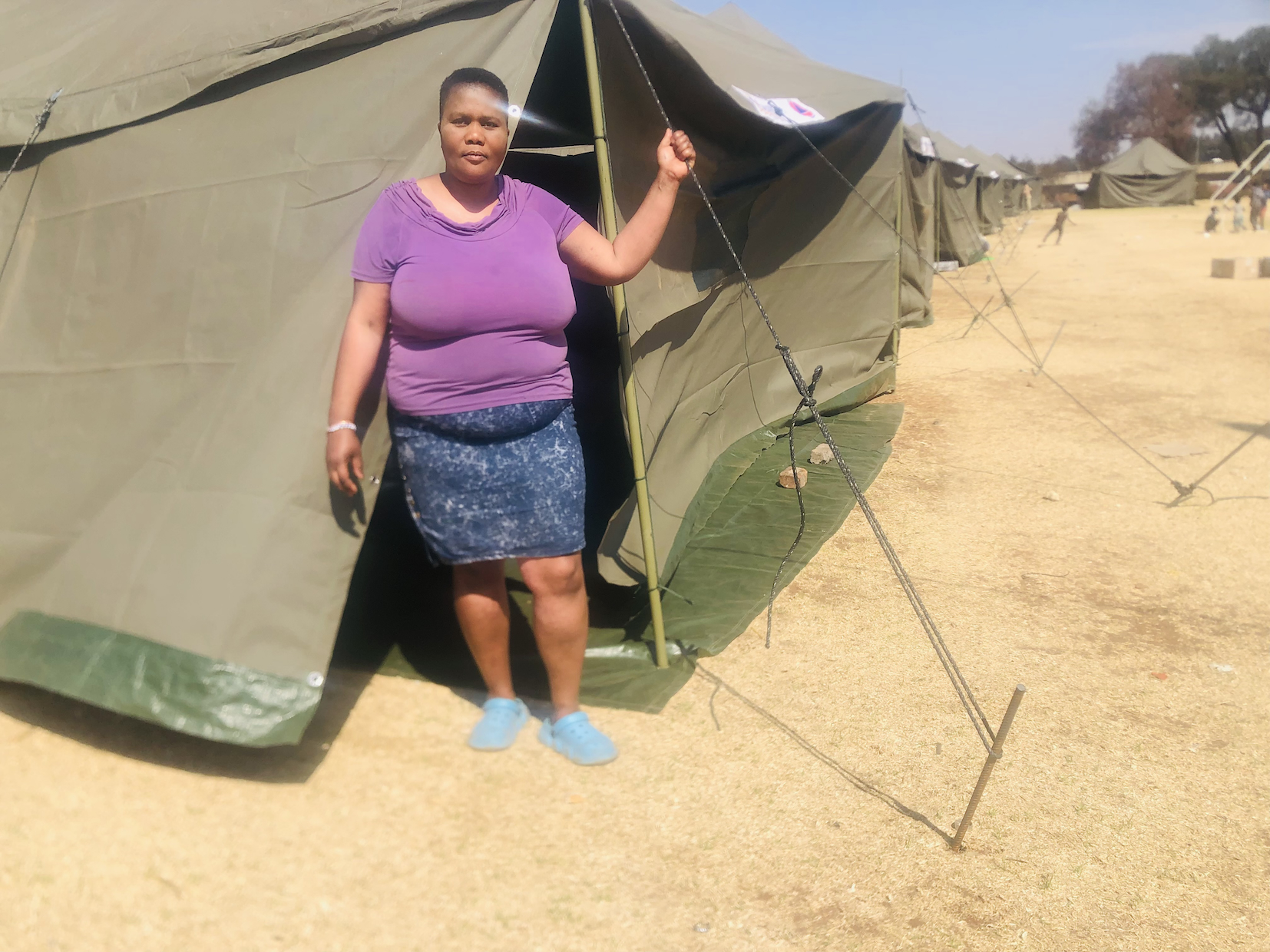 Hijacked Jeppestown building fire survivors say their temporary shelters are unbearable
