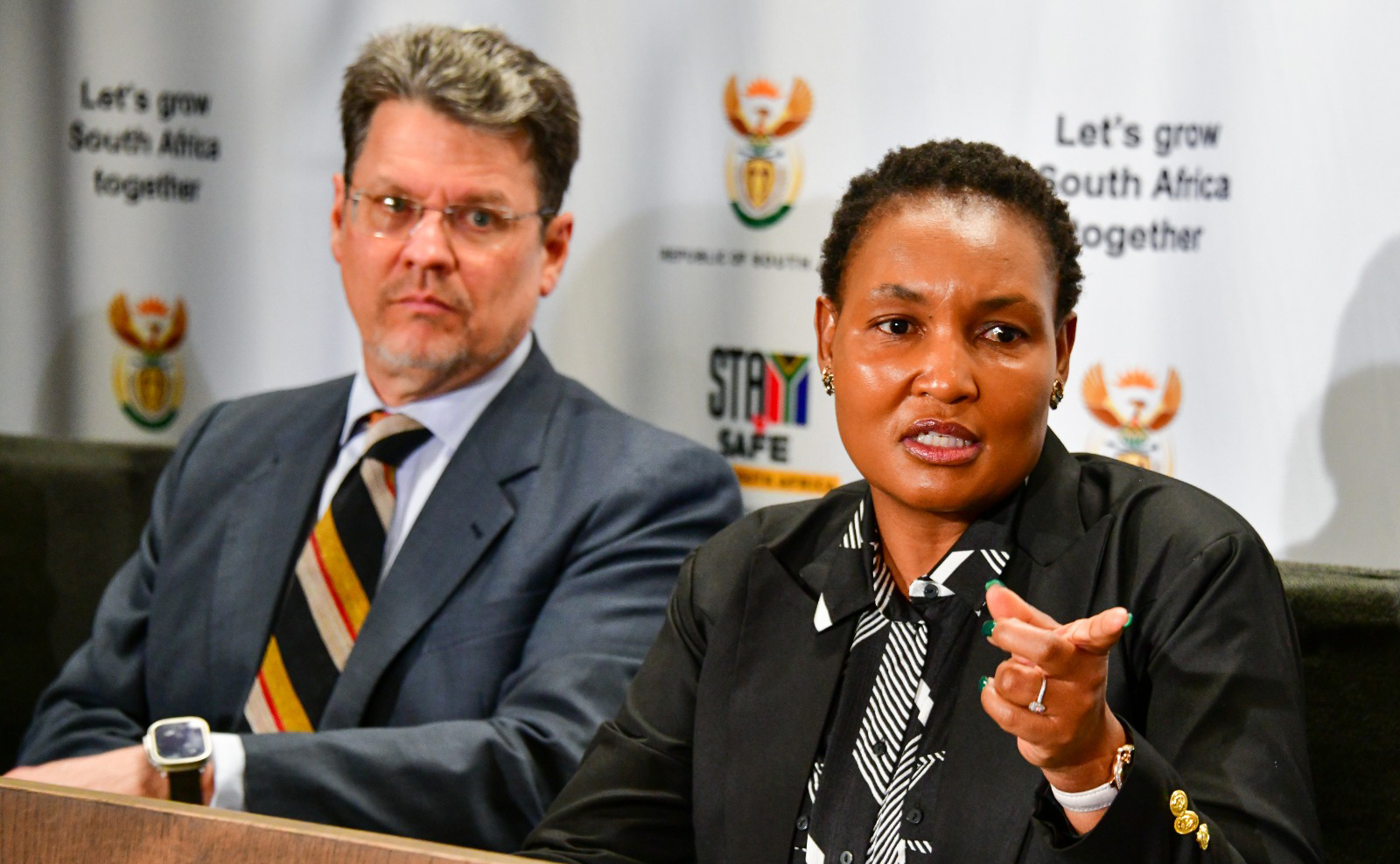 Justice Minister Thembi Simelane on the ropes, but evades questions about VBS bank