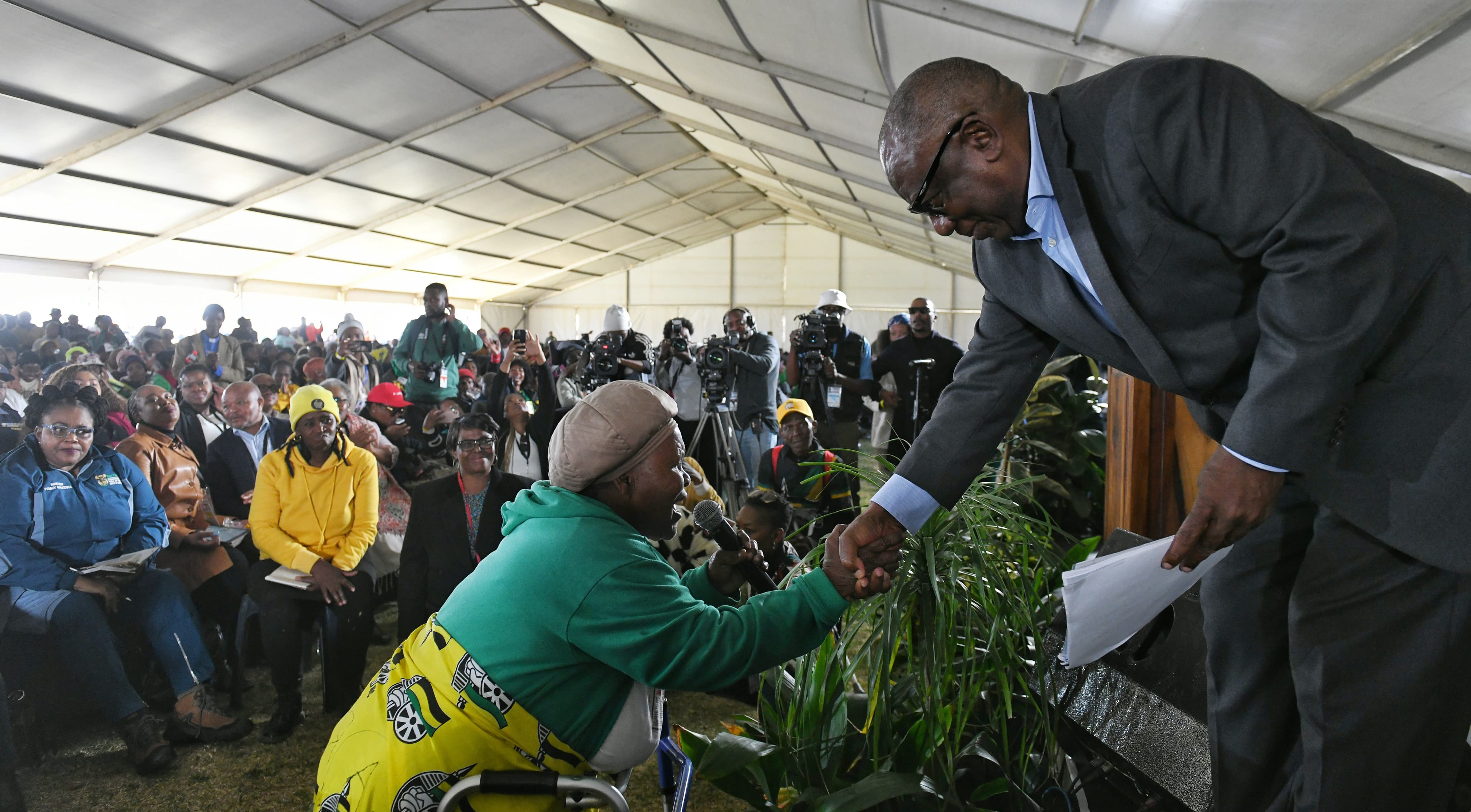 Ekurhuleni residents voice grievances to Ramaphosa at first GNU presidential imbizo