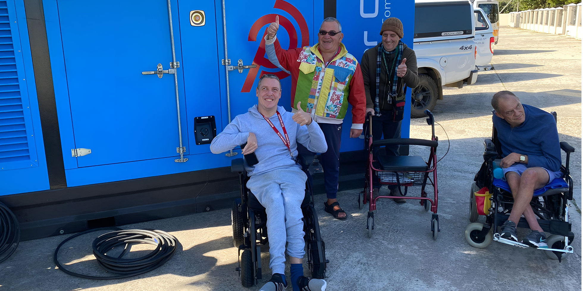 Businesses donate life-saving generator to Gqeberha disabled centre after crucial medical equipment runs out of power