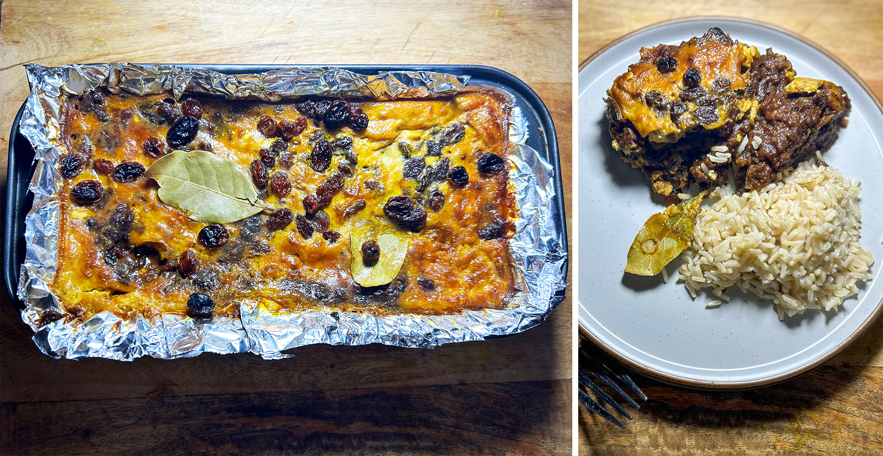 Confusing a bobotie with paella, a rookie error that turned out to be delicious