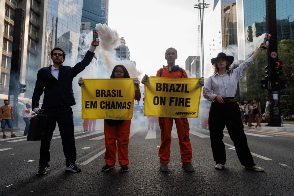 Brazilian protesters demand action against fires, and more from around the world