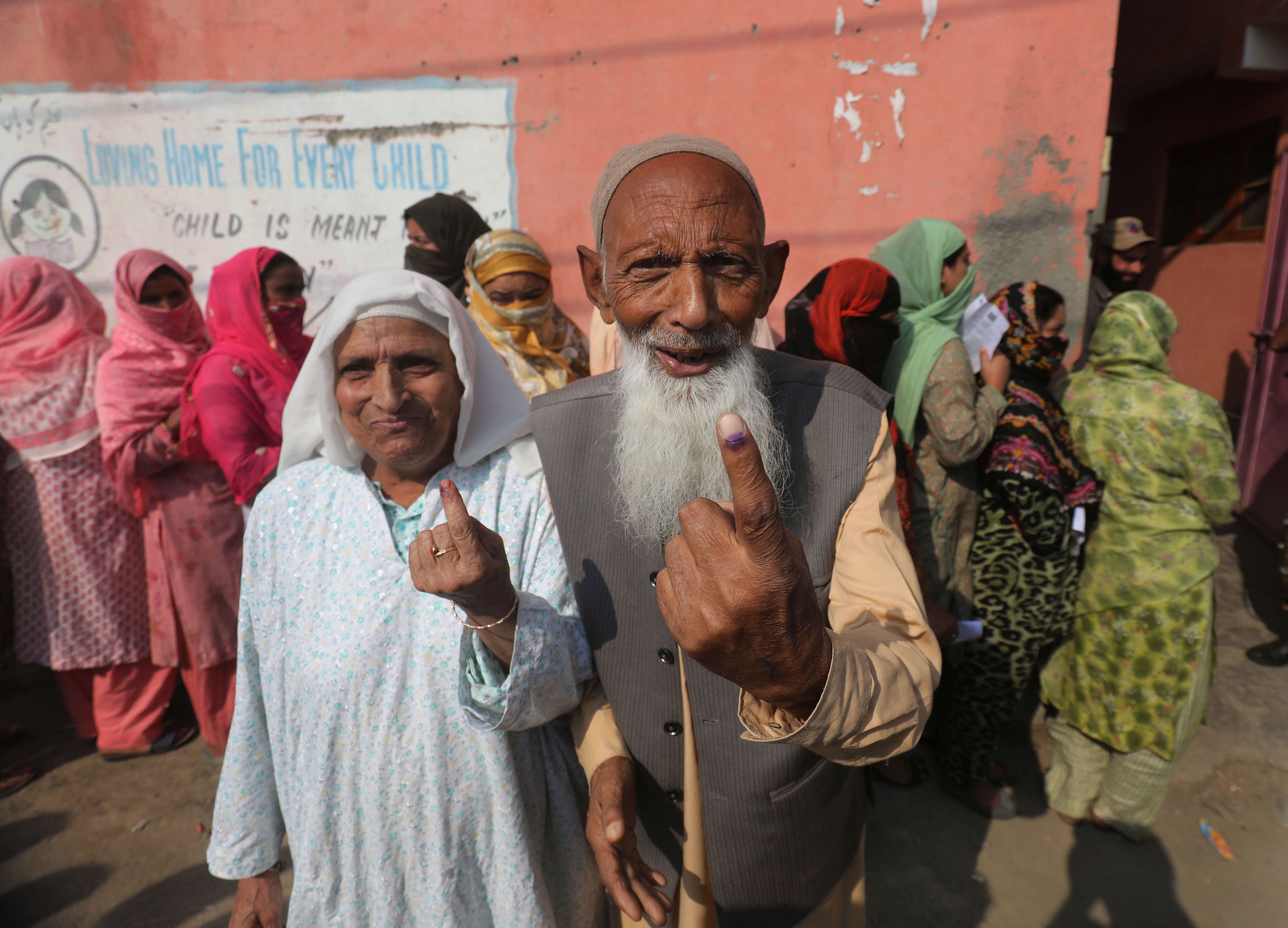Second phase of state assembly elections 2024 in Srinagar, India