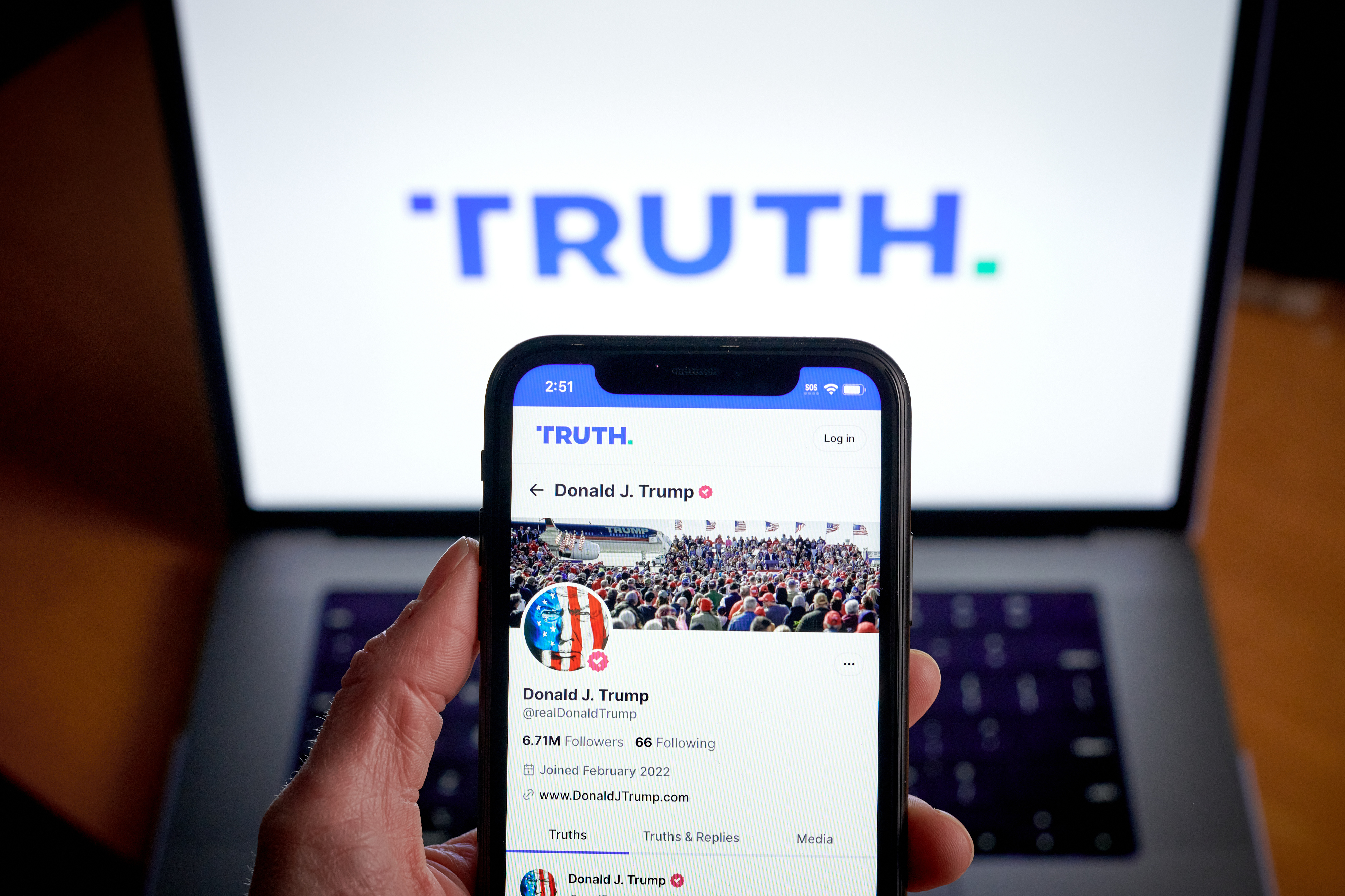Truth Social As Trump's Social Media Company Approved To Go Public