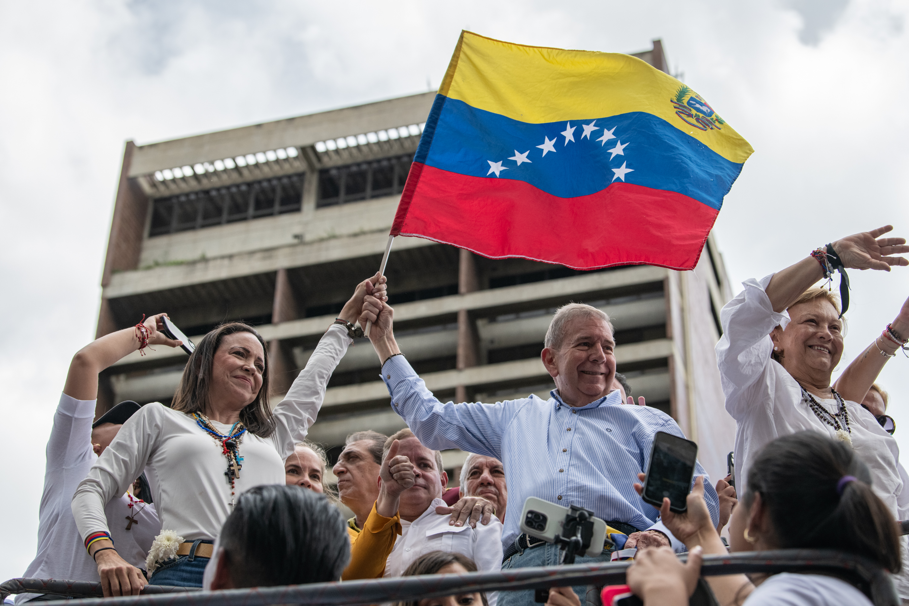 Opposition Supporters Protest Against The Re-Election Of Nicolas Maduro