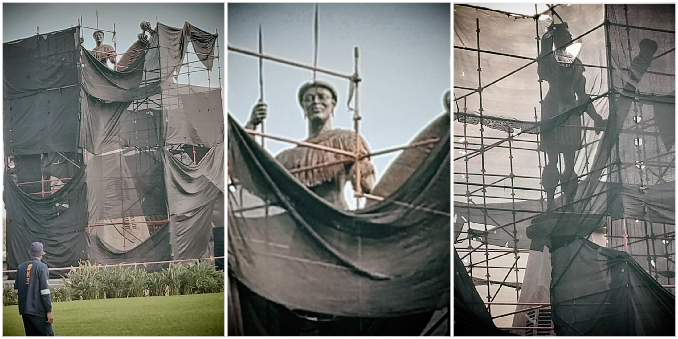 Durban’s King Shaka still under wraps two years later, 14 years after ‘herd boy’ chopped down