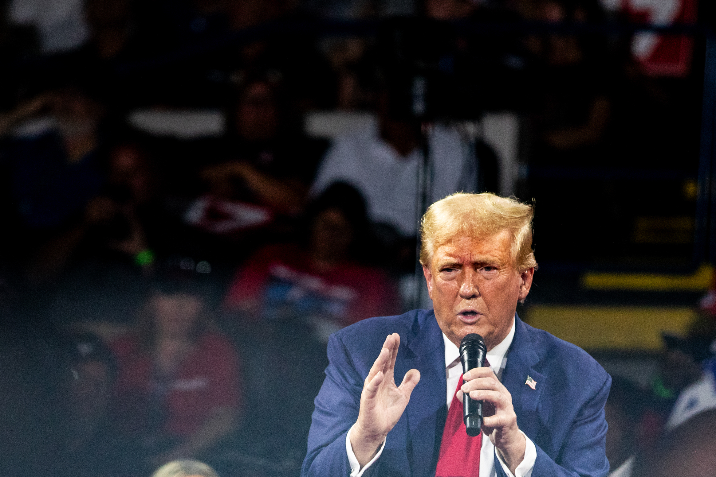 Donald Trump And Sarah Huckabee Sanders Hold Town Hall Event