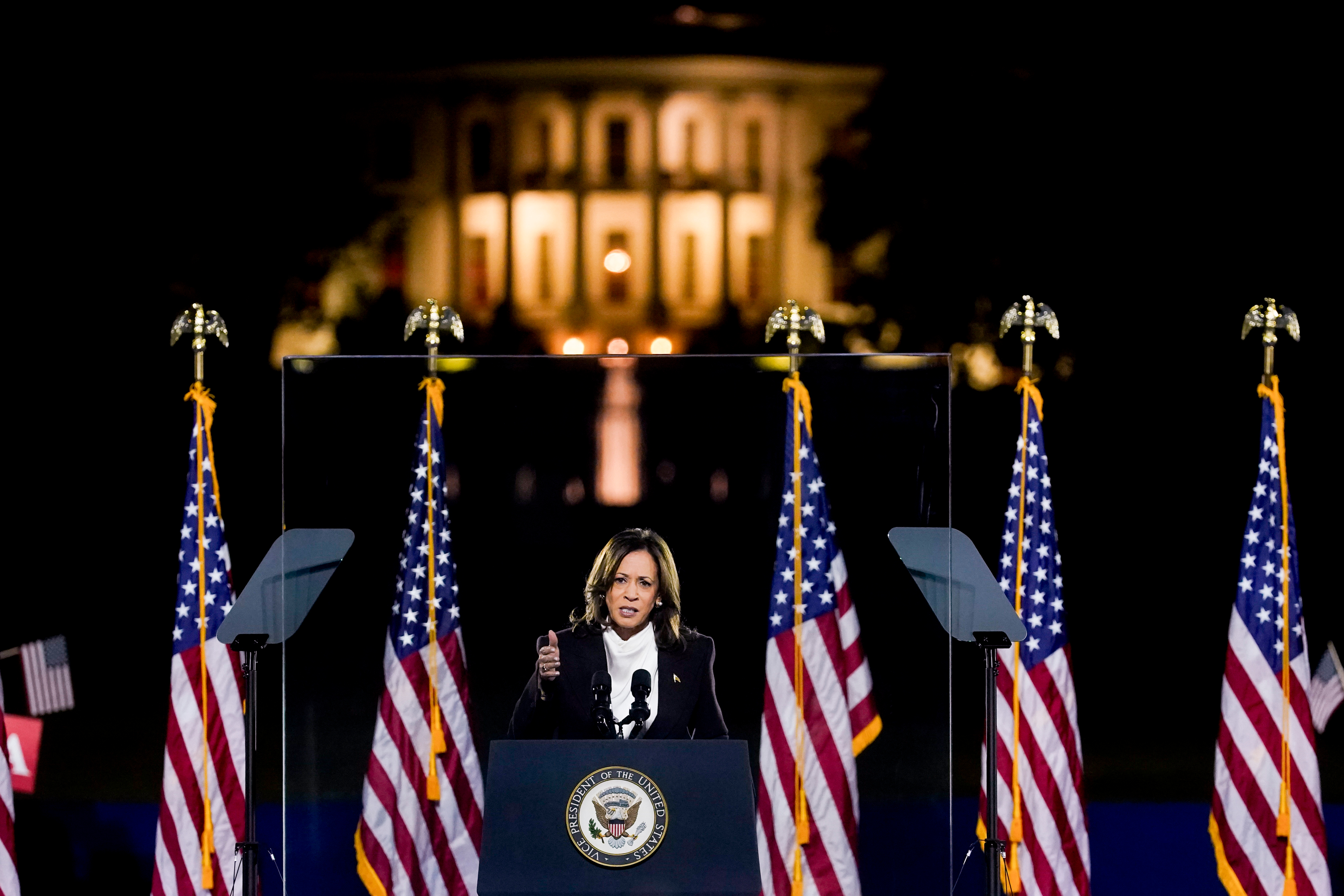 Harris Casts Trump as Chaotic, Divisive in Speech at Jan. 6 Site