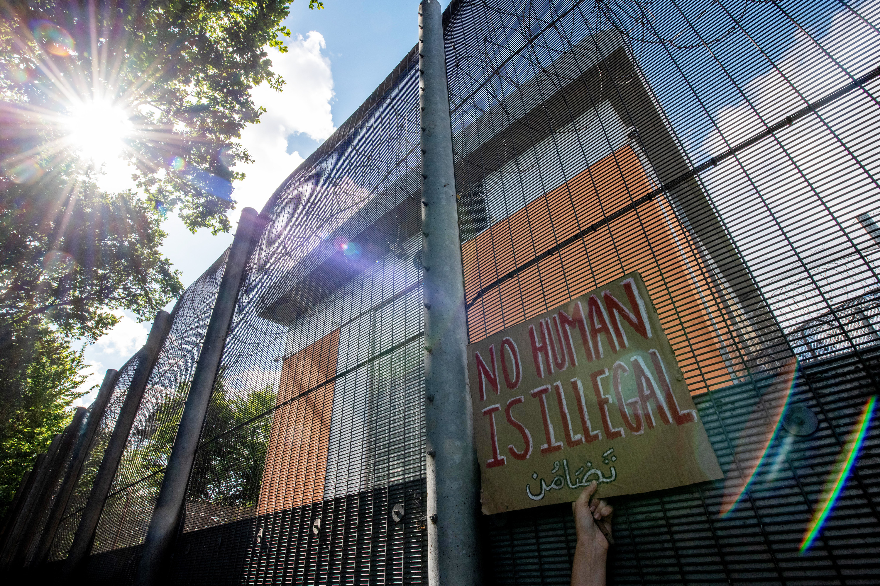 Protest Against UK Deportation Flights To Rwanda