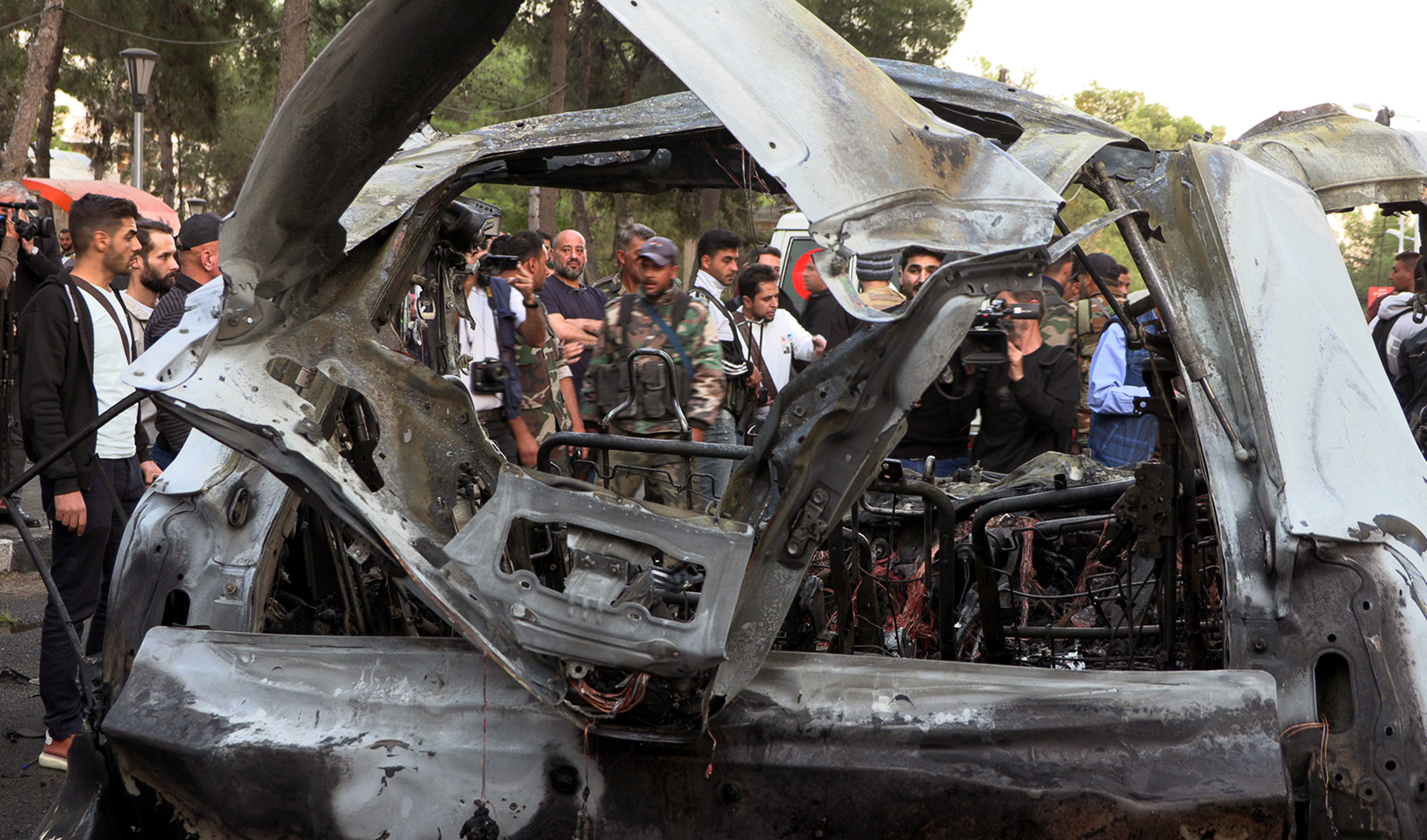 IDF strikes Hezbollah target, civilian sites in Damascus; Israel notifies UN of end to ties with relief agency Unrwa