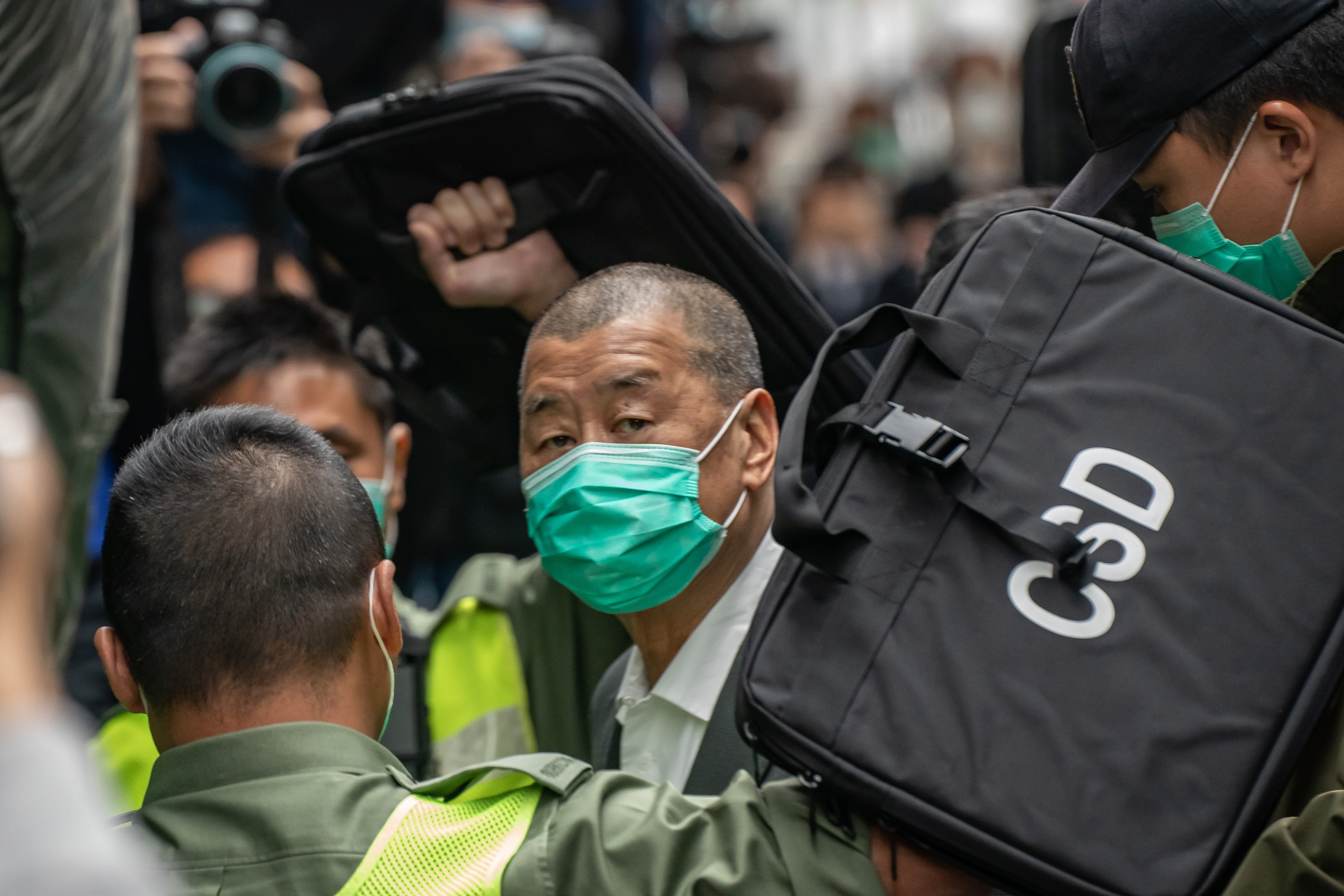 Media Tycoon Jimmy Lai Appears For Bail Hearing