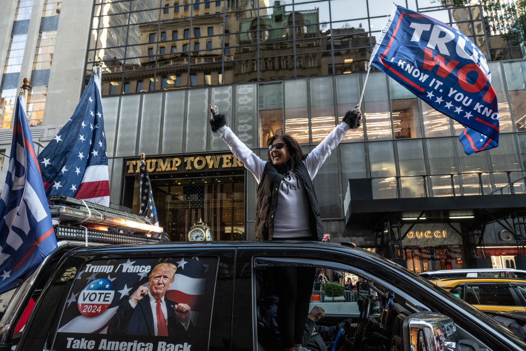 Caravan Of Trump Supporters Holds "Victory Lap" In New York City