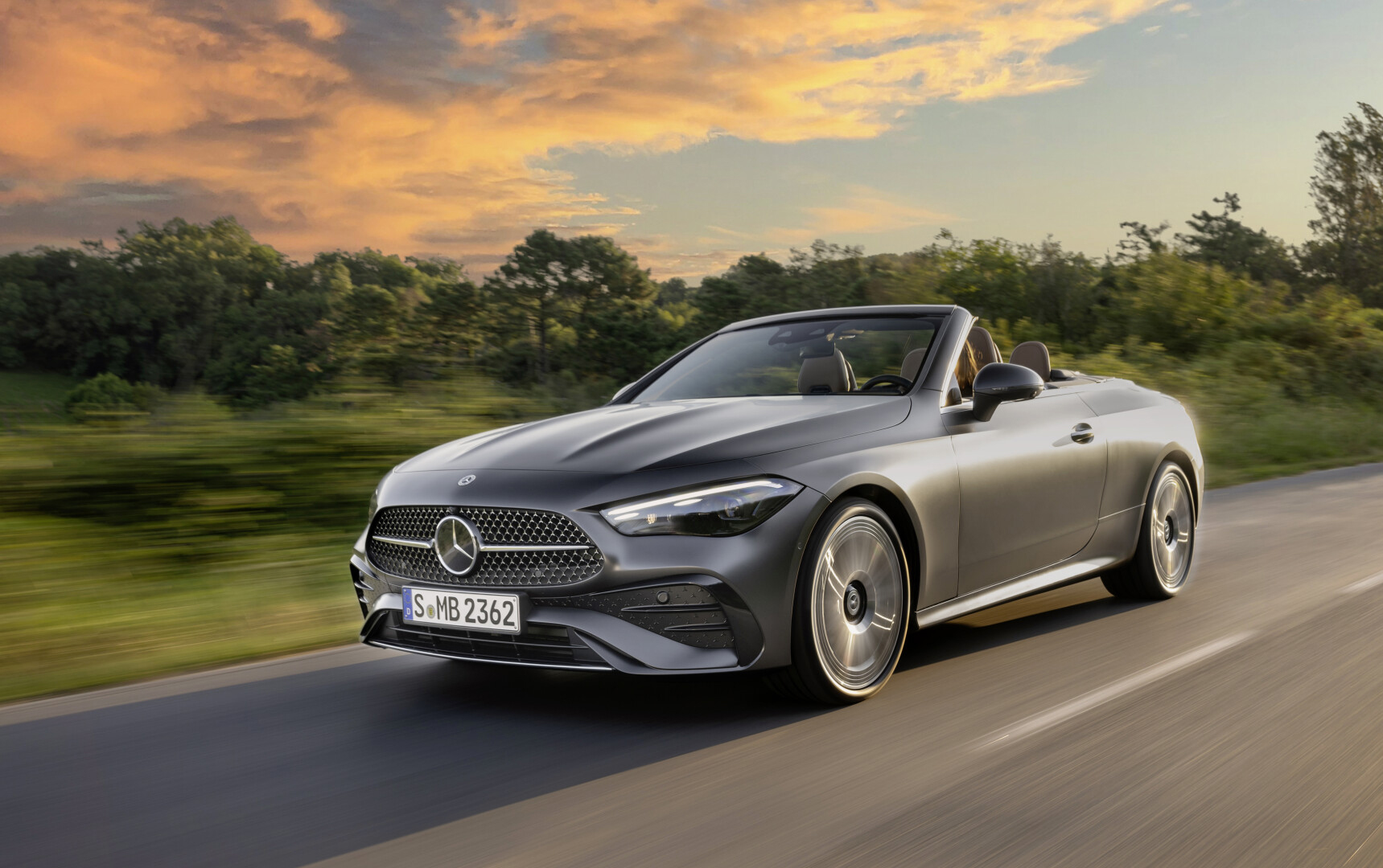Ditch the brylcreem and headscarves — the 2024 Mercedes-Benz CLE Cabriolet is about topless luxury