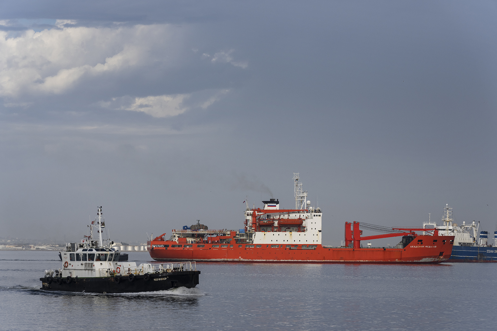 Russia’s Antarctic flagship, the Akademik Fedorov, sails into Cape Town as part of BRICS jamboree