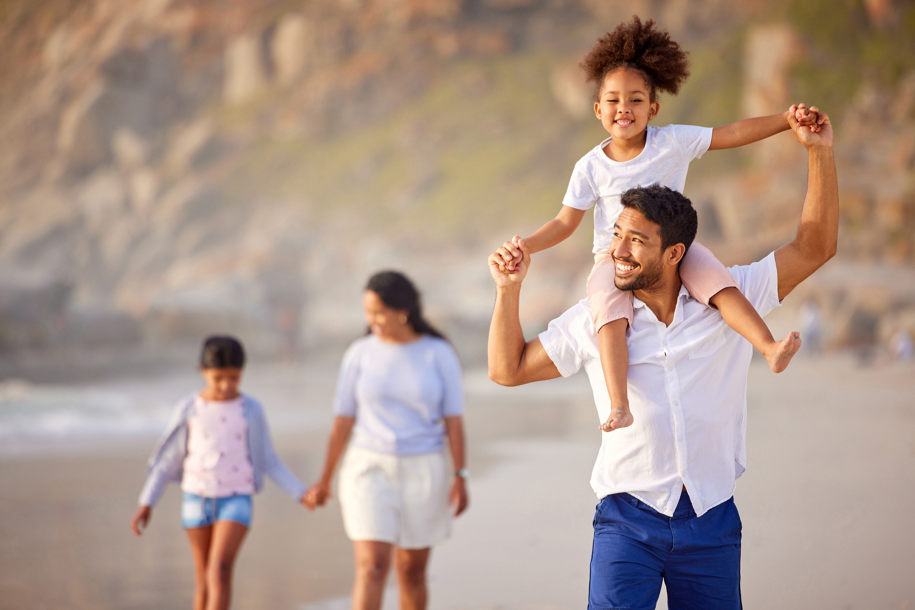 Cherish your human connections. Shot of a beautiful young family