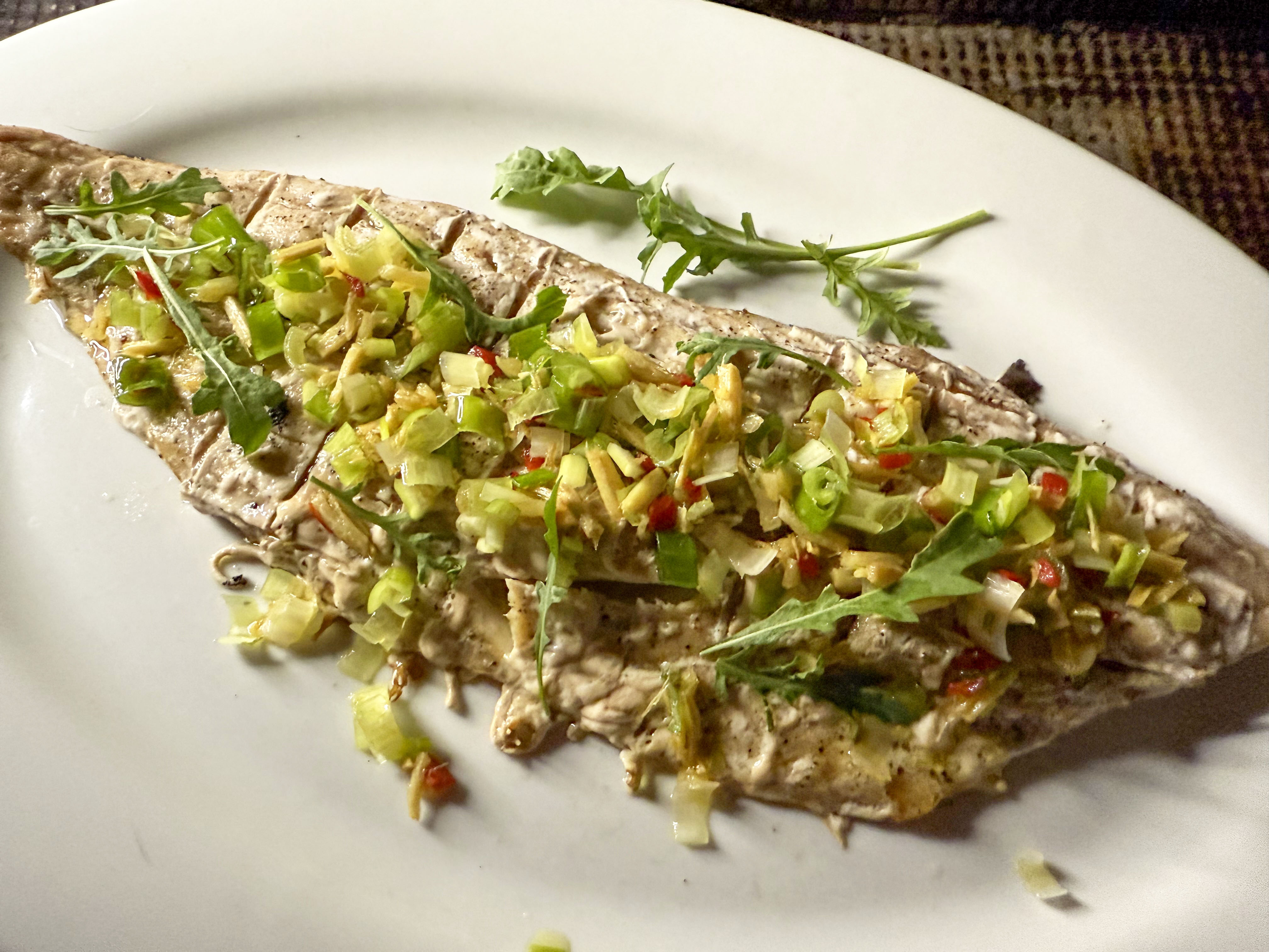 Quick weeknight braaied yellowtail with a refreshing finish