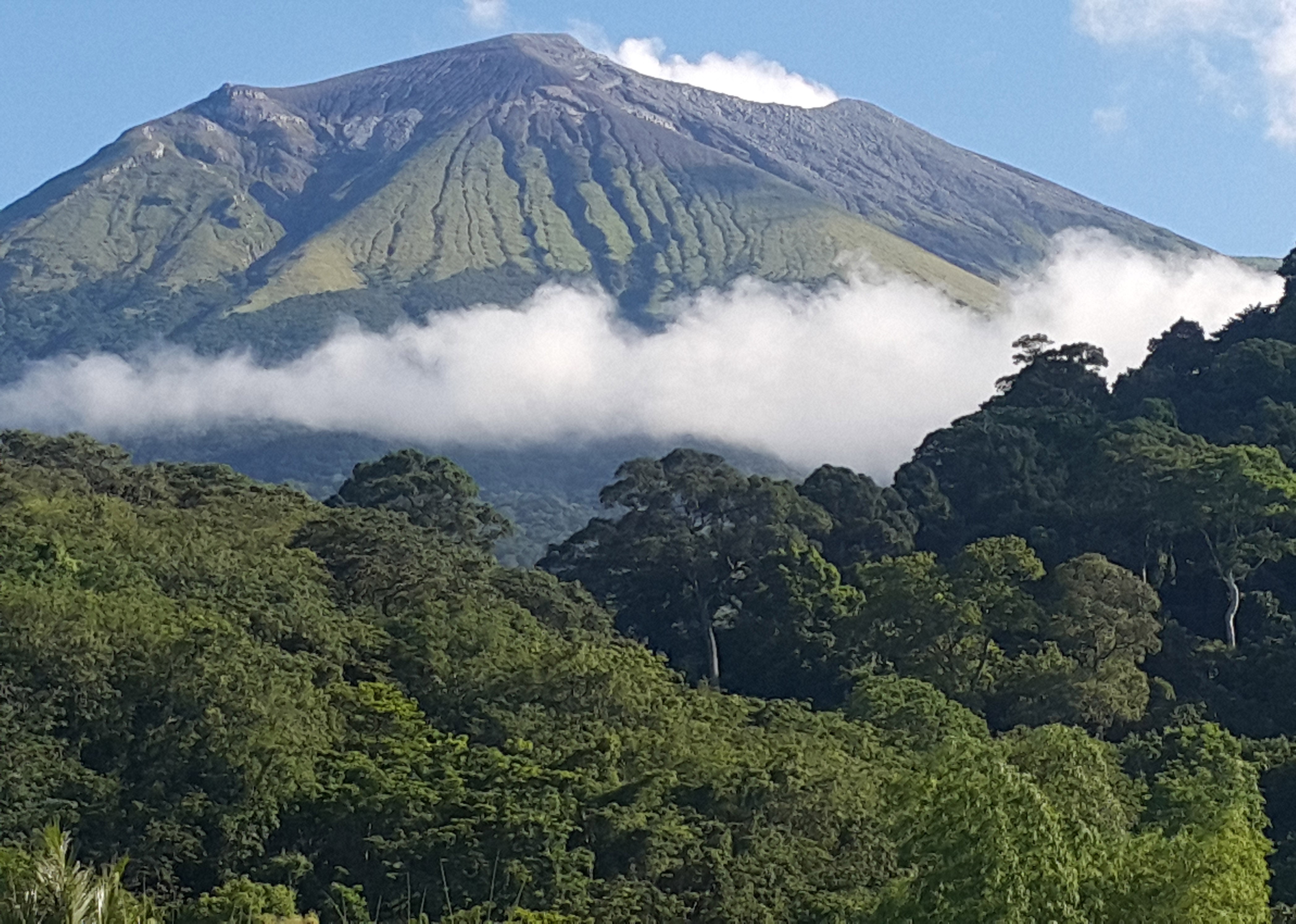 Volcanic activity in Kanlaon in Negros Occidental province
