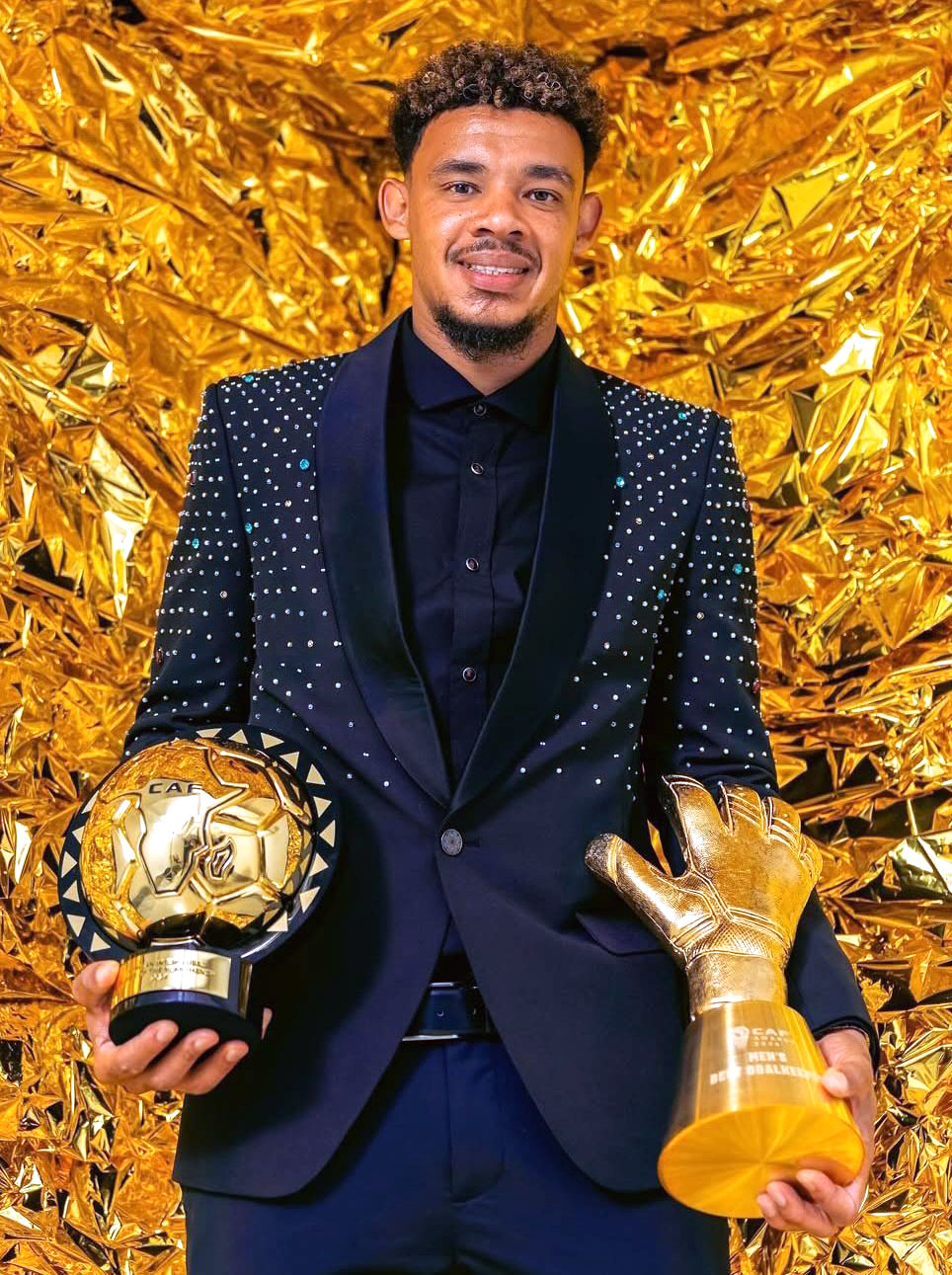 Ronwen Williams celebrates double triumph at CAF awards in Marrakech