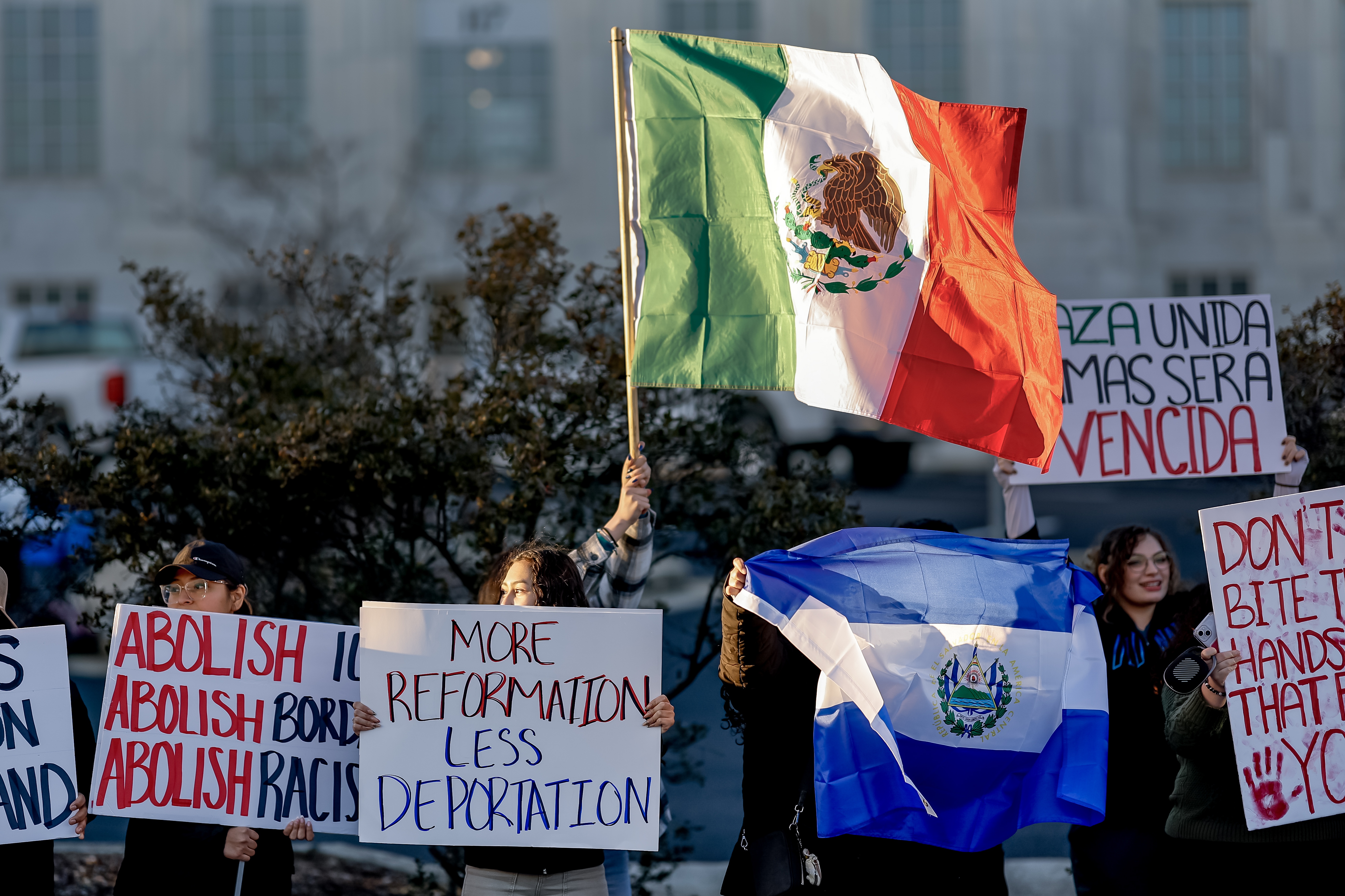 Protest against the Trump Administration's immigration and deportation sweeps in Georgia