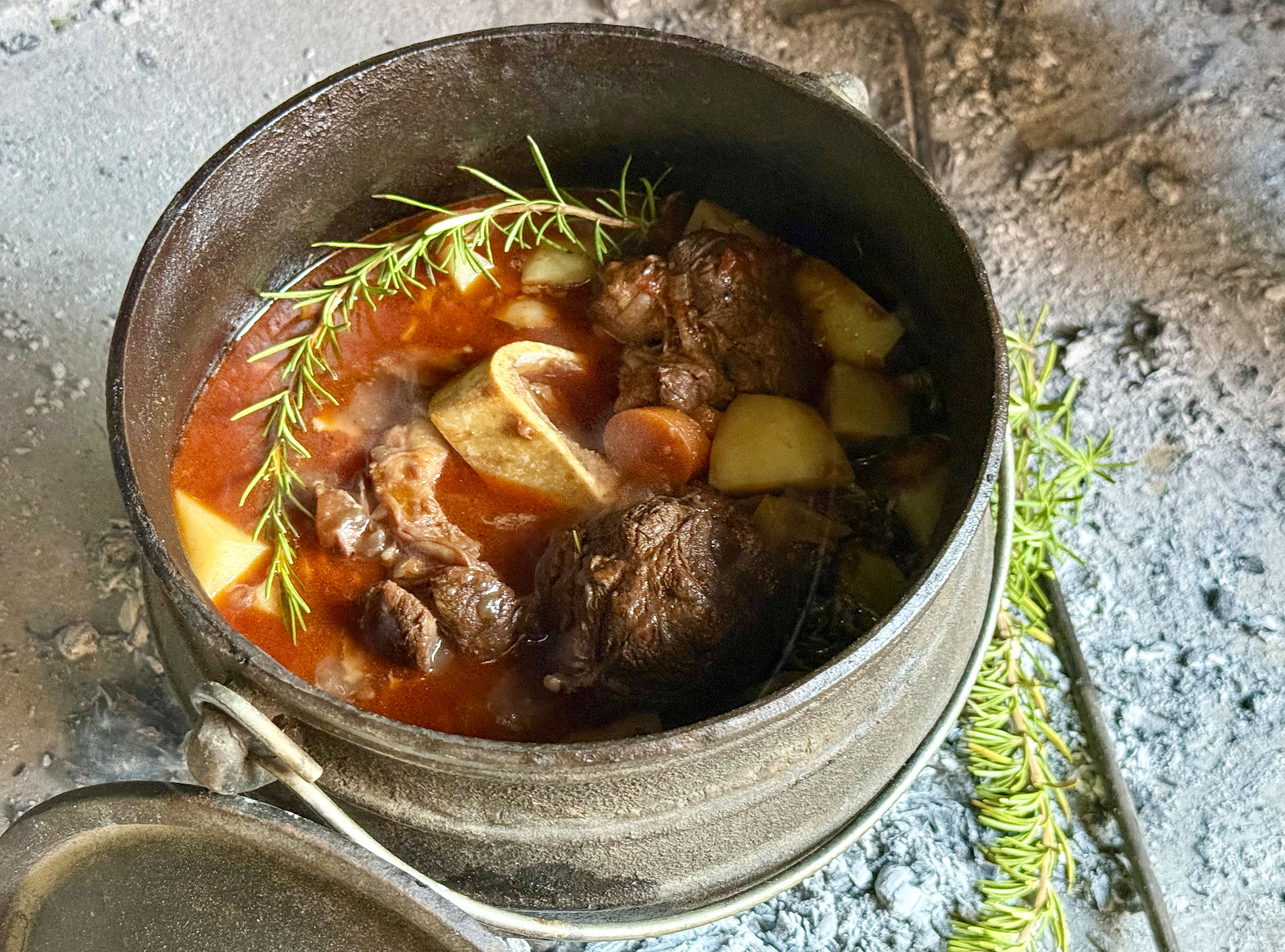 Beef shin potjie — a feast for a slow day