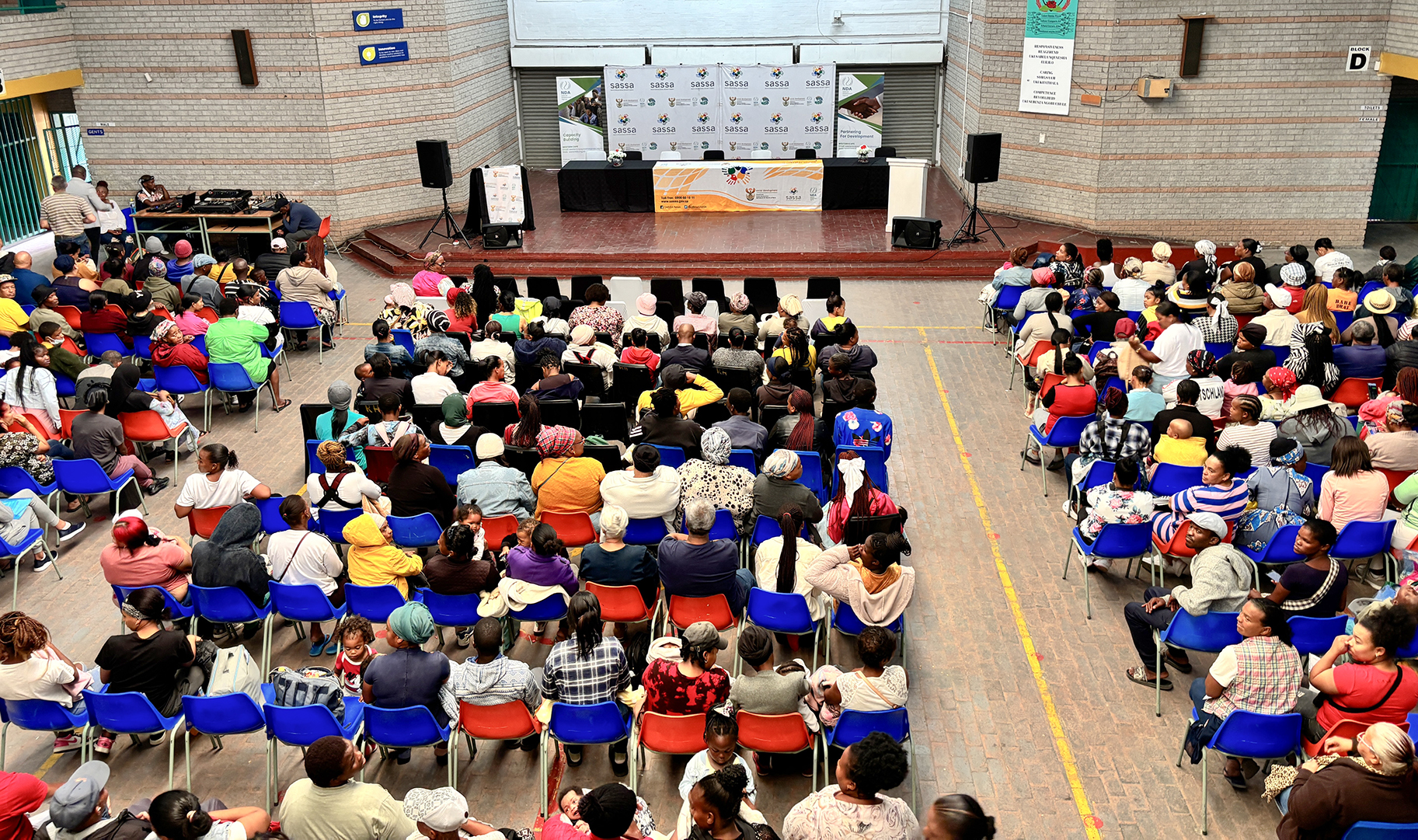 Social development minister reaches out and promises to attend to a desperate community’s problems