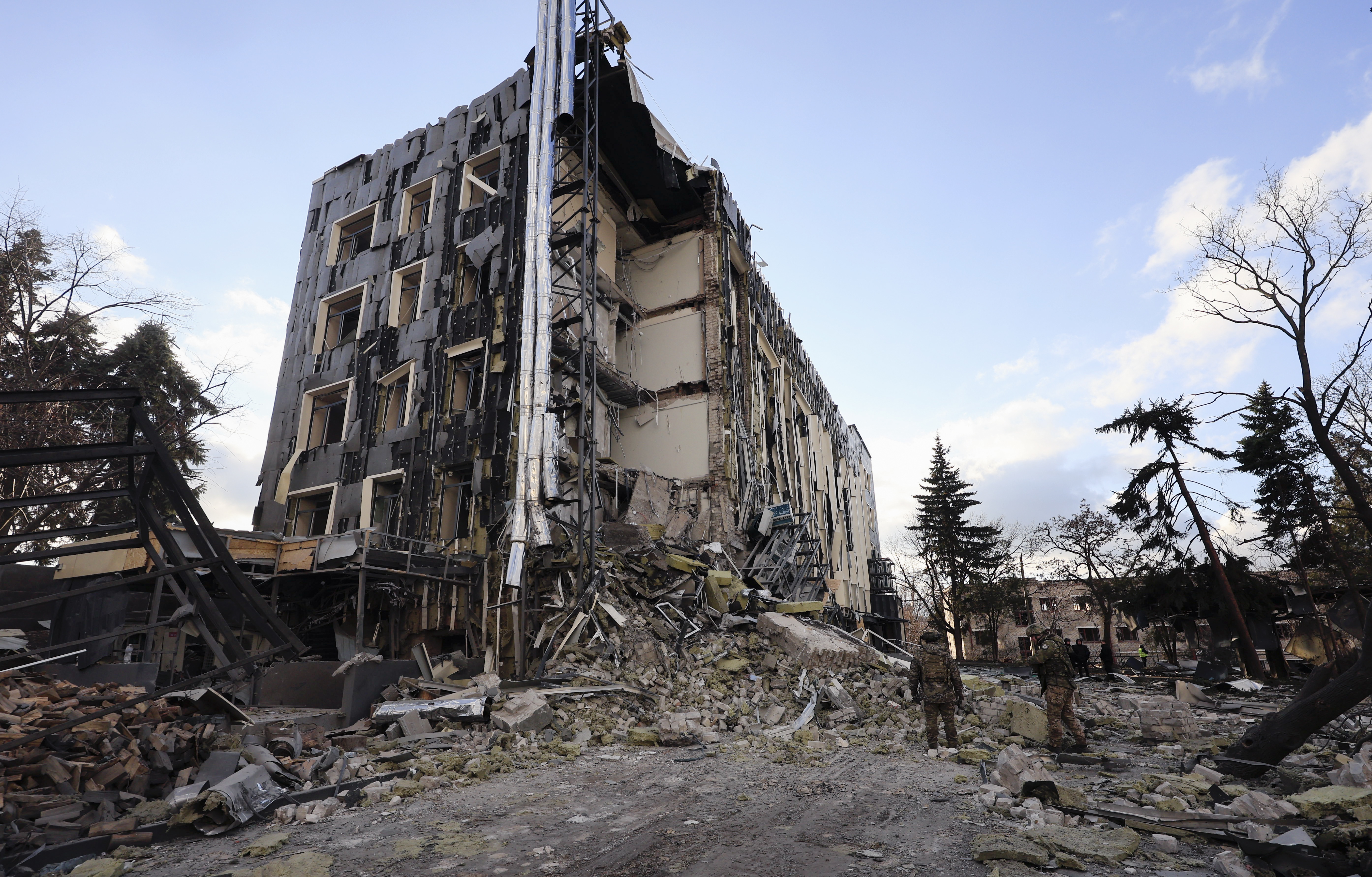 Russian missile strike kills five in Kharkiv region; IAEA warns of nuclear risk from attacks on Kyiv power grid