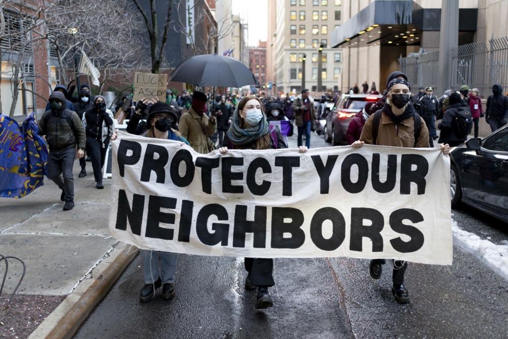 Protest against Trump administration's immigration and deportation policies