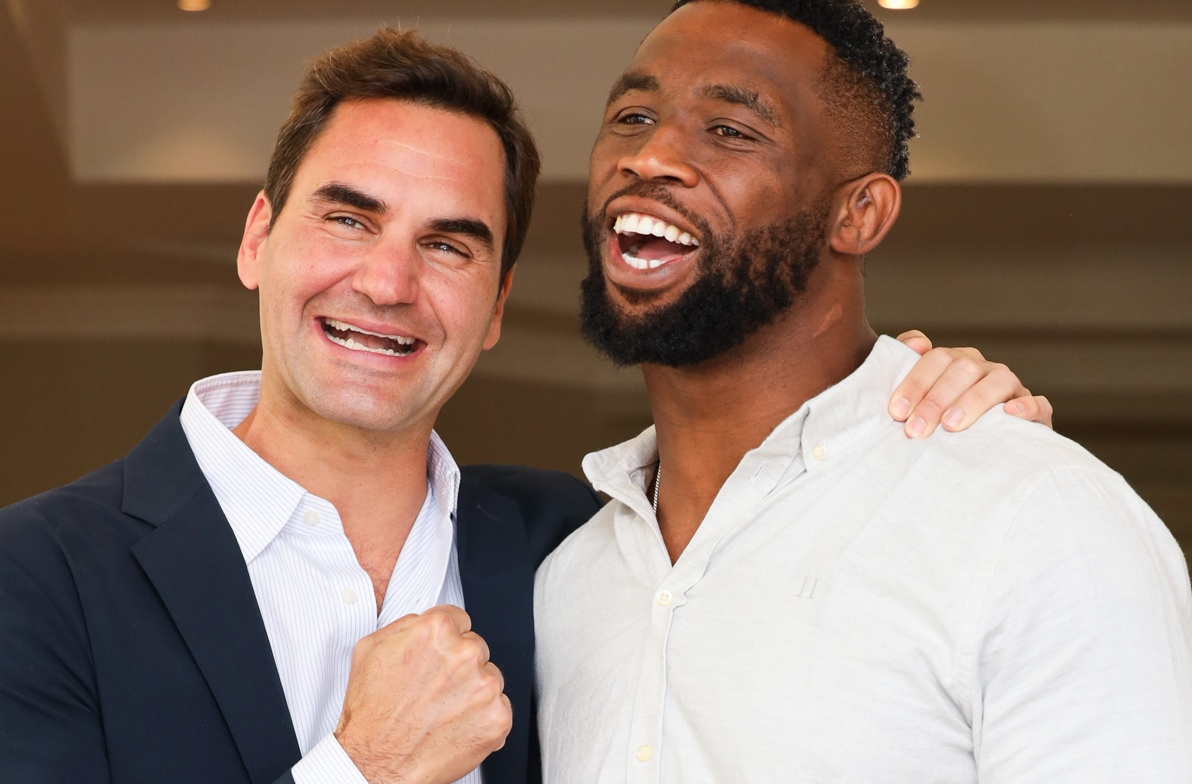 Roger Federer and Siya Kolisi’s bromance blossoms into becoming sports’ unintentional power couple